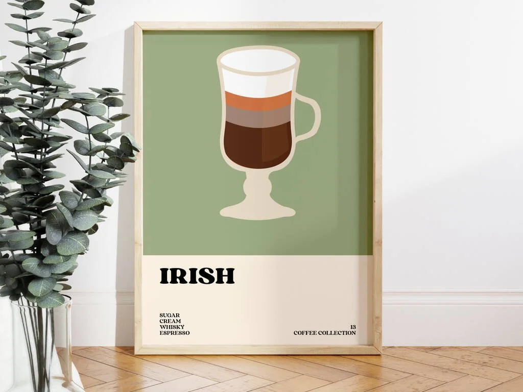 Poster Irish coffee 3 couches