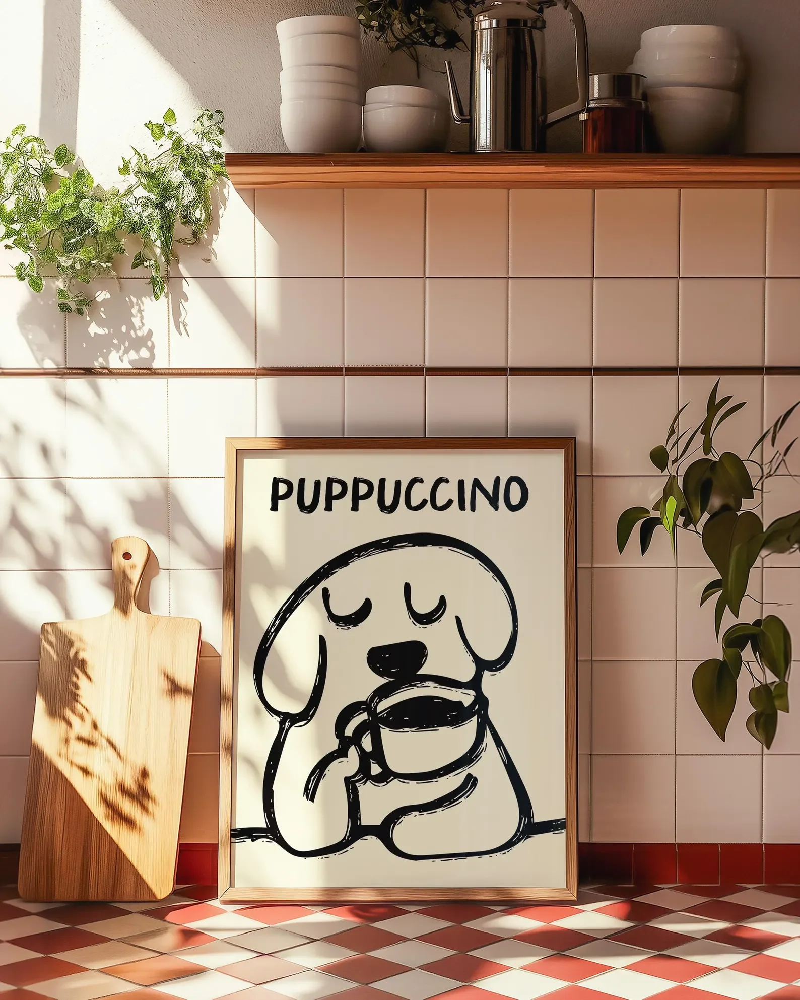 Affiche poster café chien