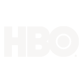 HBO logo in black and white.