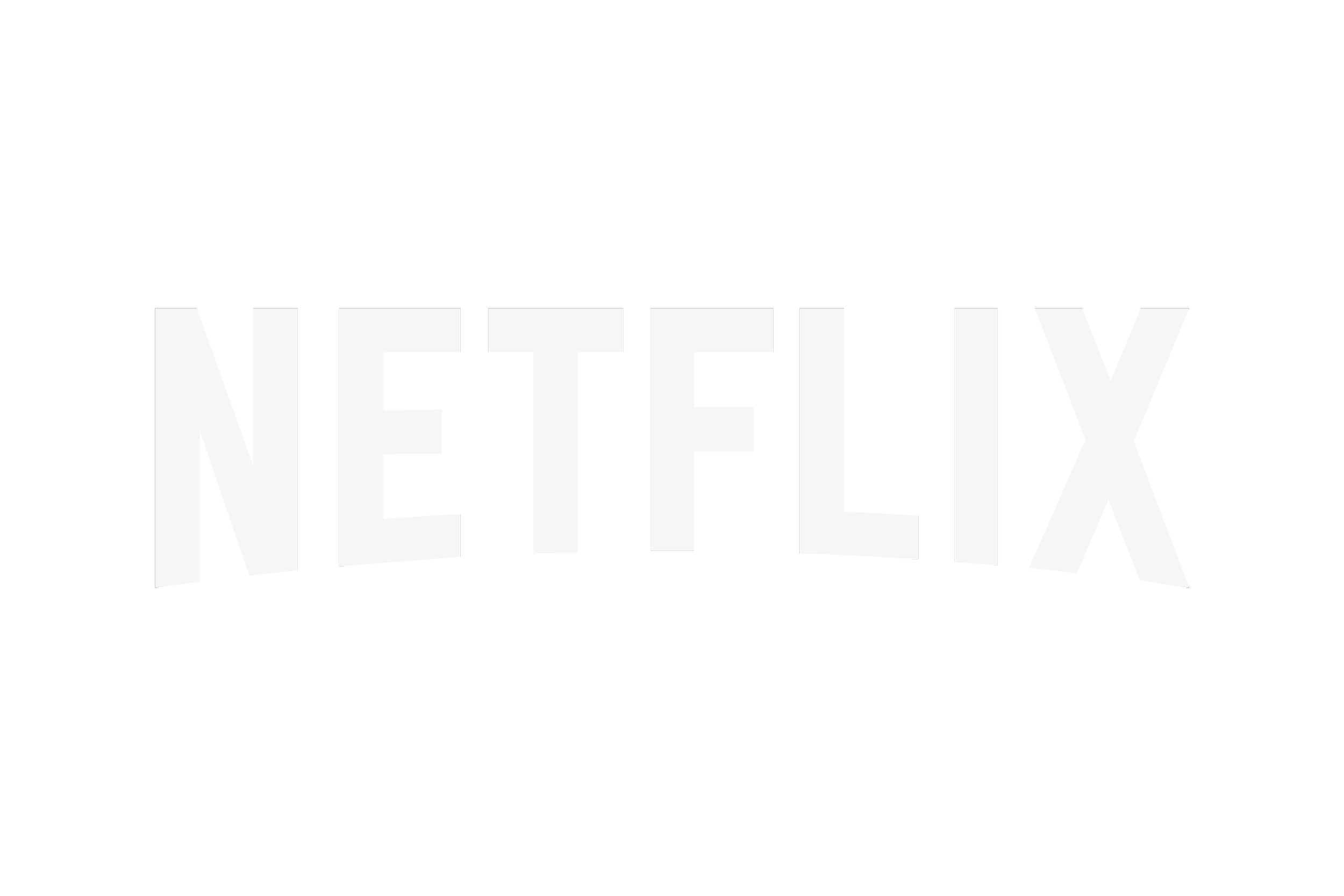 Netflix logo with white text on a black background.