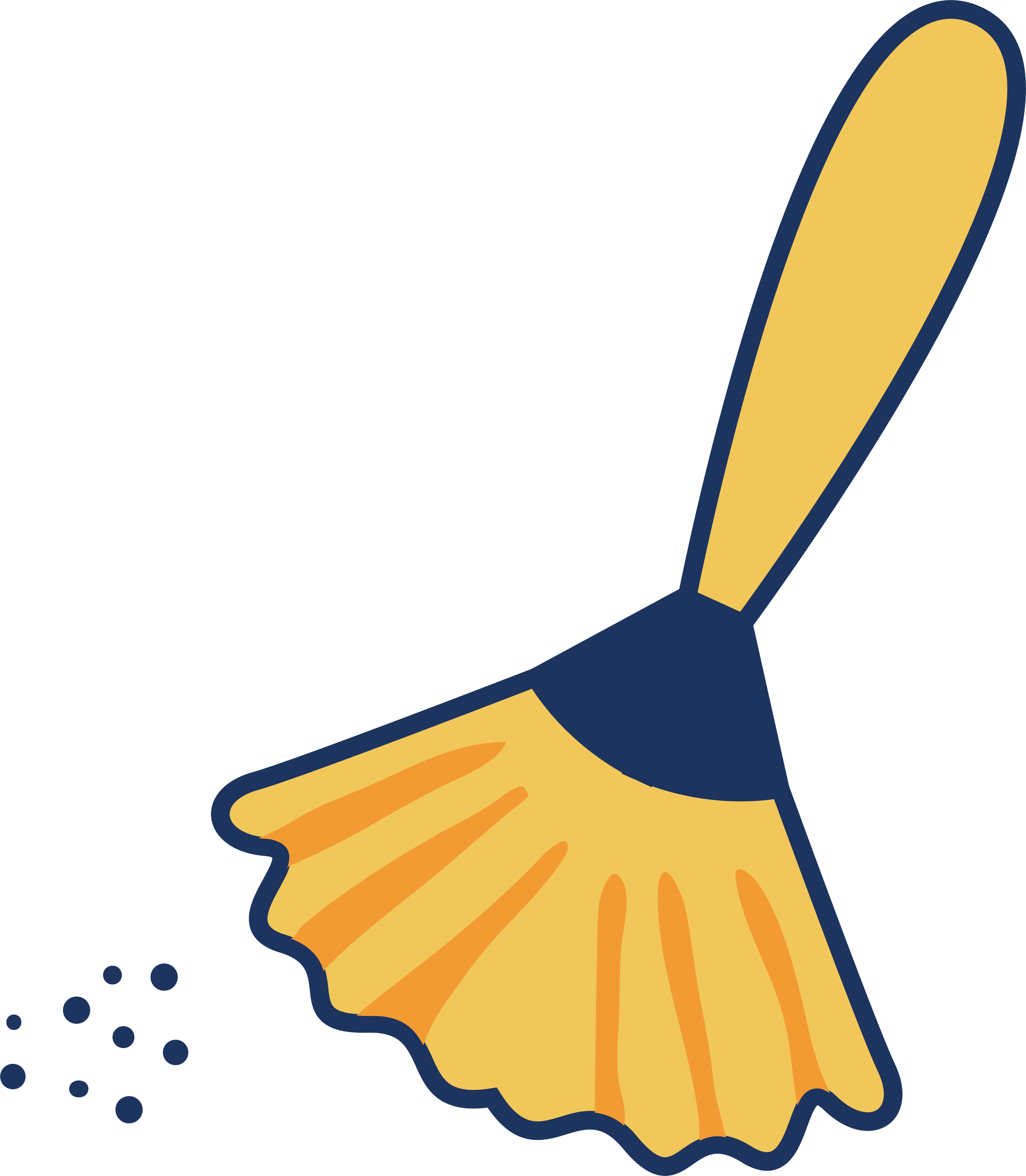 Illustration of a duster signifying bookkeeping service specifically clean ups.