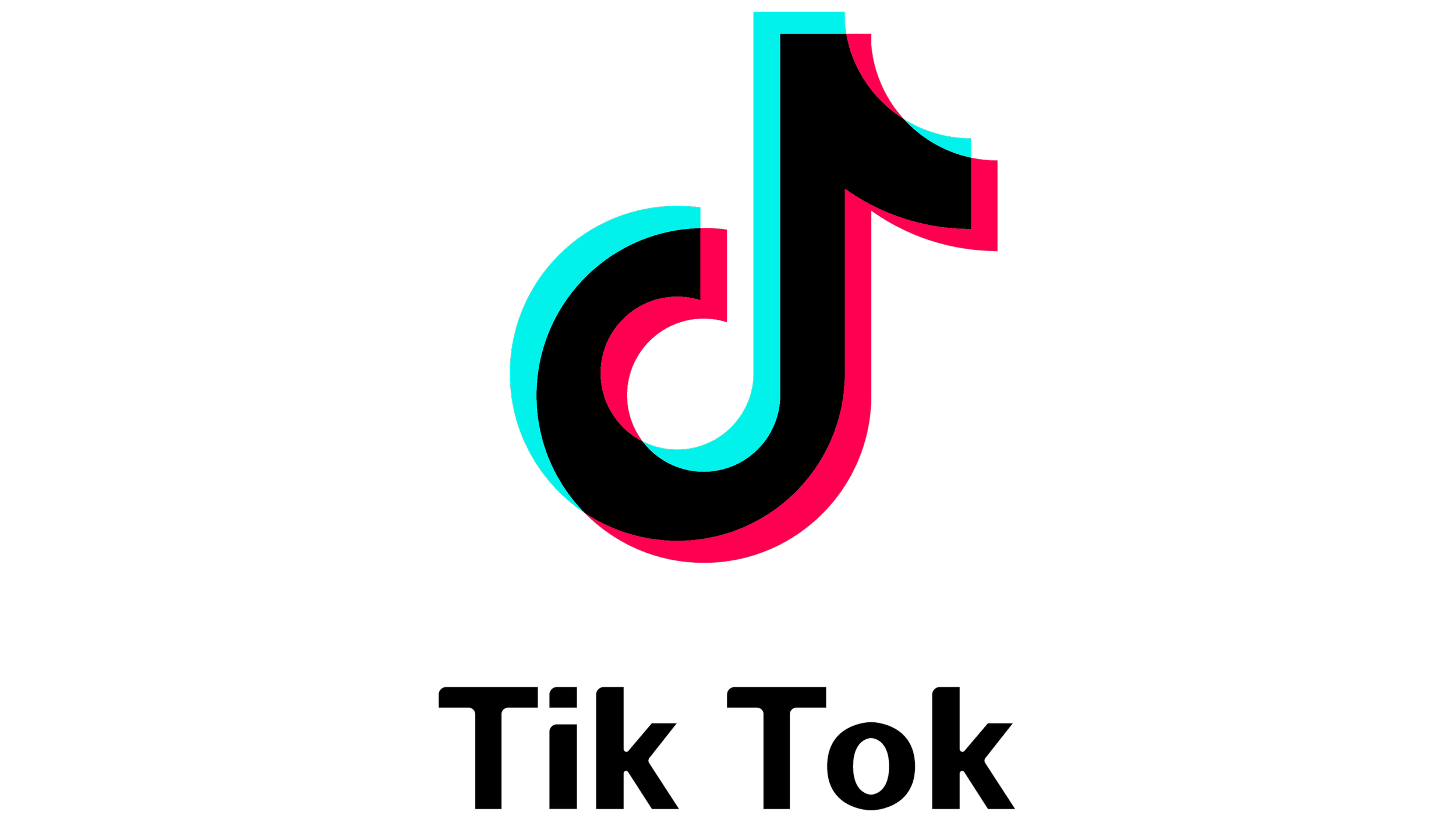 TikTok logo with the text 'Tik Tok' below it.