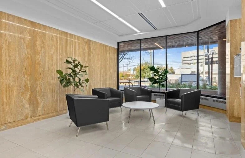1431 Merivale Road — Building common lobby — NOT a suite interior