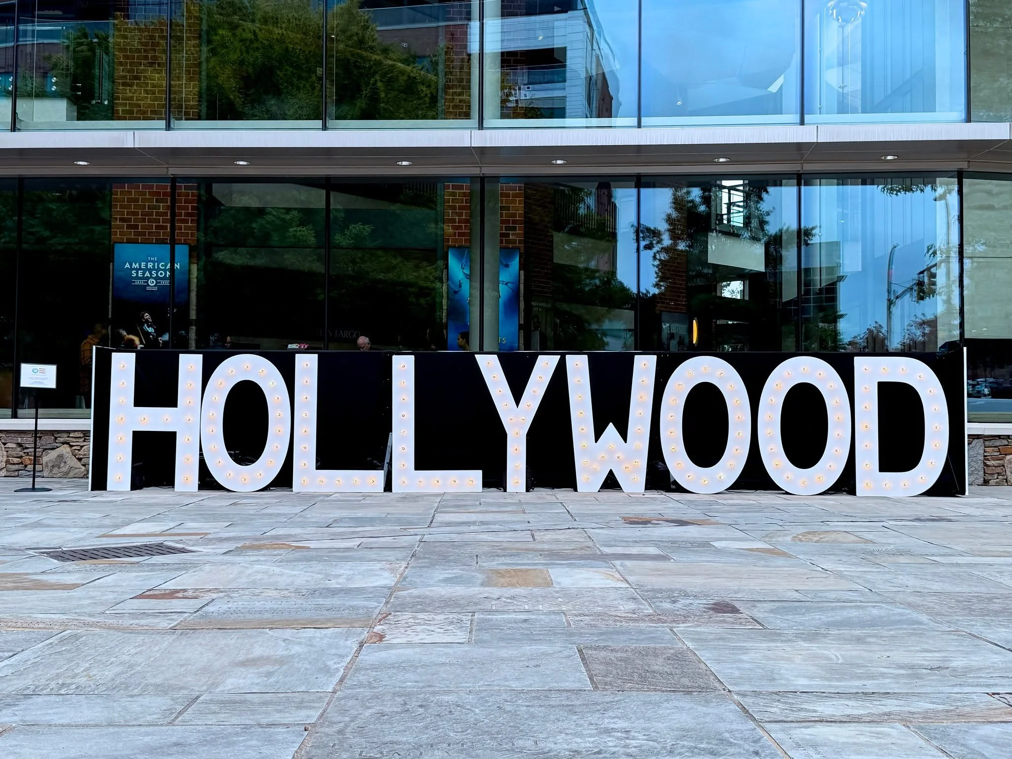 🎶✨ Greenville Symphony Orchestra 2025 Opening Weekend was a dazzling celebration of music and style! Our 4-foot-tall HOLLYWOOD marquee letters took center stage, complemented by a custom 24-foot backdrop box featuring the Greenville Symphony Orchest