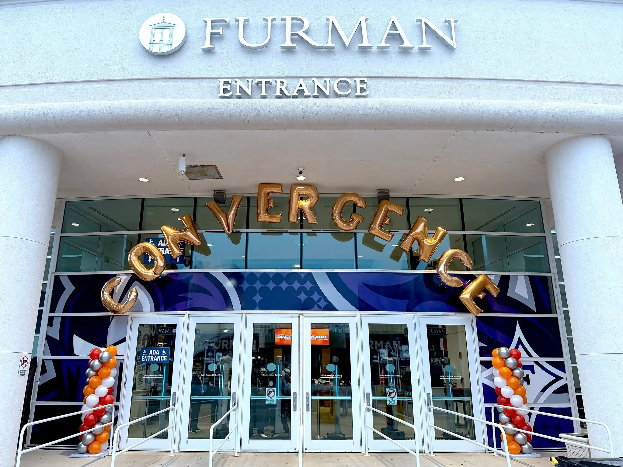 We loved bringing the d&eacute;cor to life for the Convergence Scansource event at the Bon Secours Arena ✨🎉 Featuring our 4&rsquo; and 5&rsquo; marquee letters and numbers, balloon columns, and helium balloon letters, this setup created a bold and p