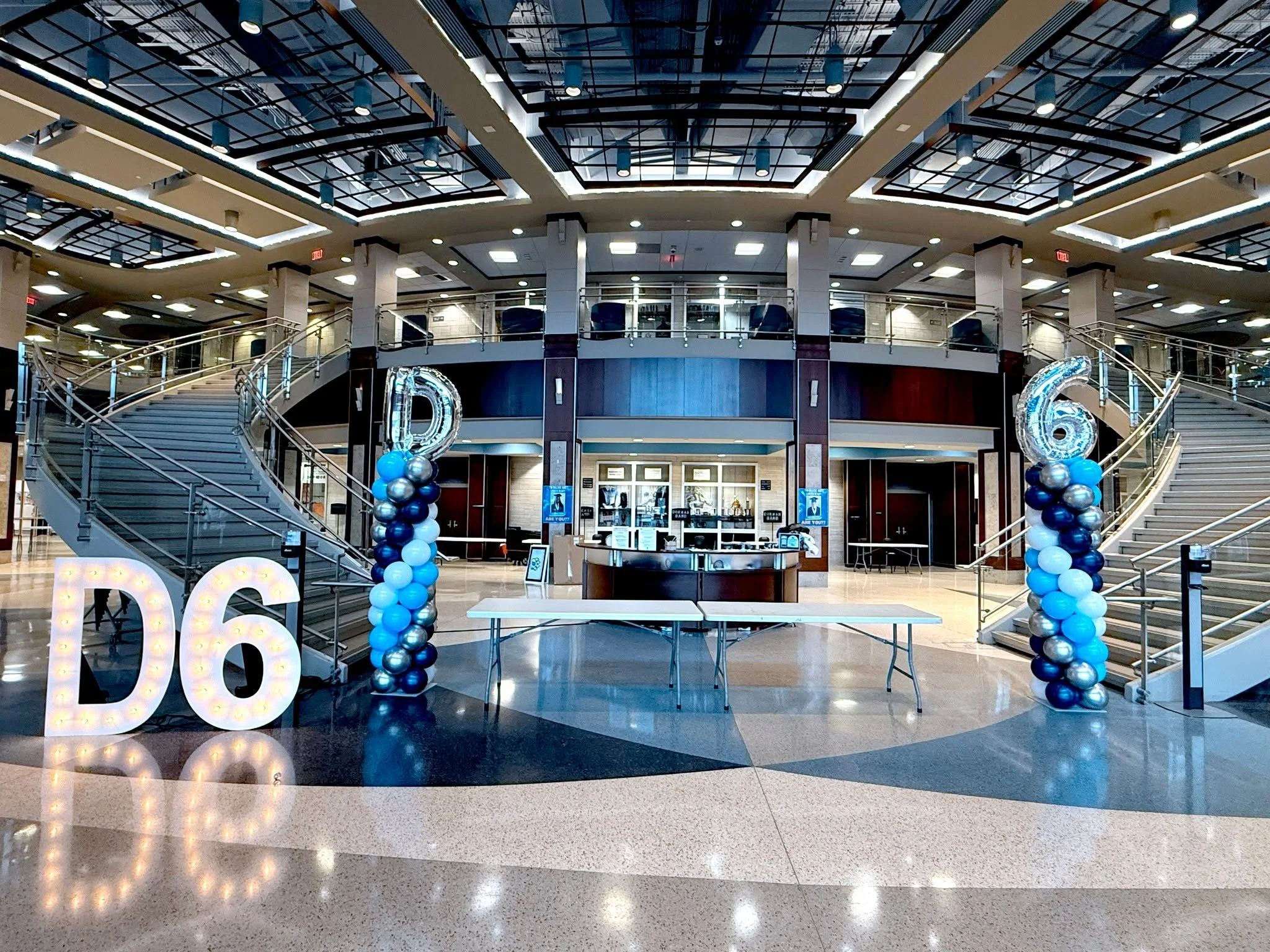 Decorations for the Spartanburg District 6 Job Fair ✨ Featuring our 4' marquee letters and balloon columns, the d&eacute;cor helped create a welcoming, polished, and engaging atmosphere for this important community event. 🎈🎉

Kristy's Balloon Decor