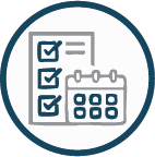 Graphic and wording indicating inbox and calendar management services.