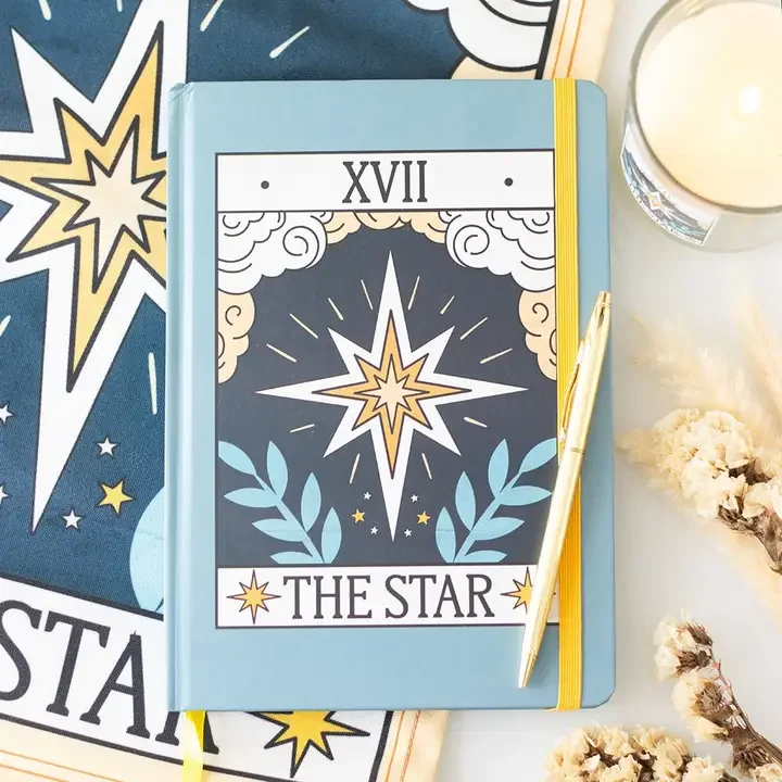 The Star Tarot Card Lined Journal