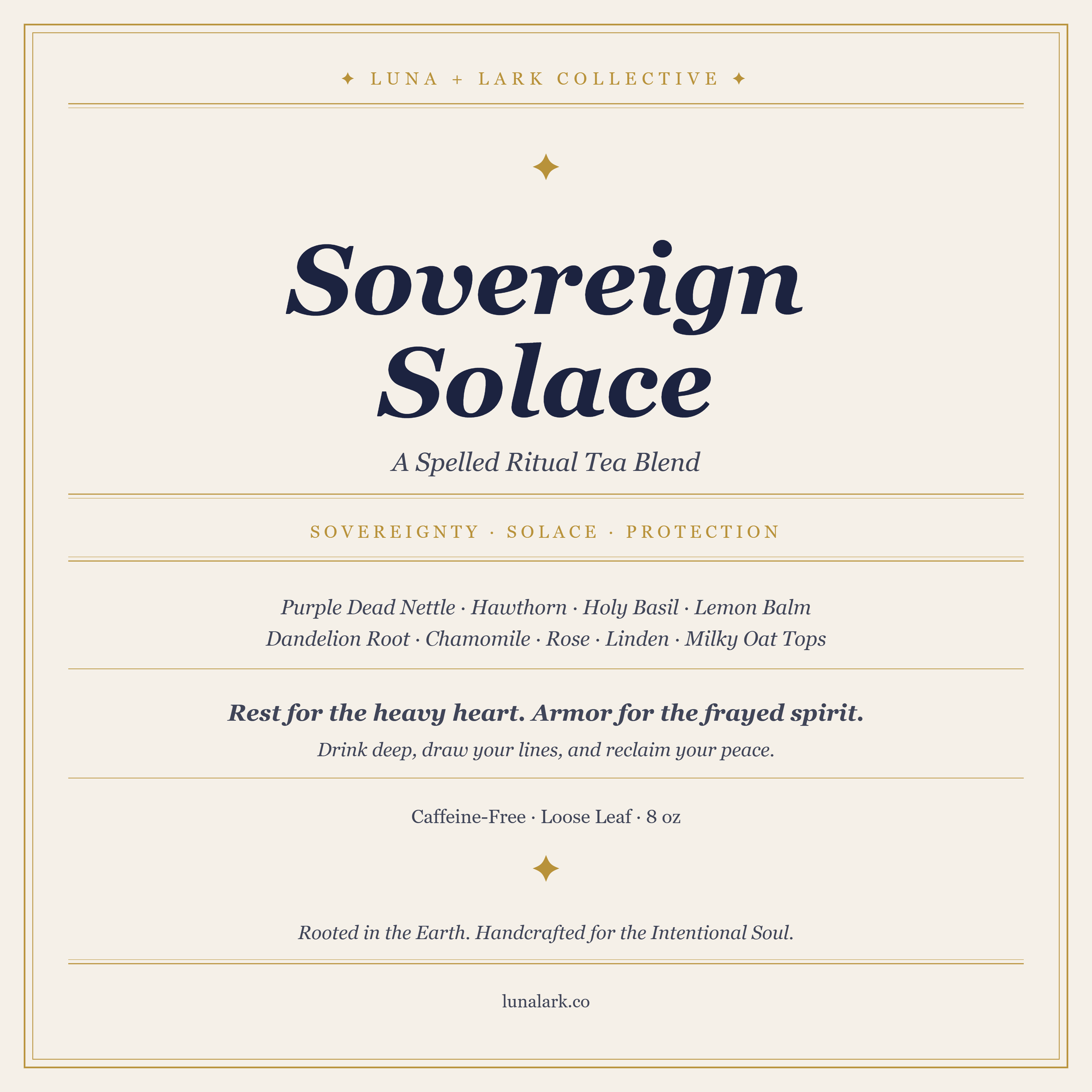 Sovereign Solace Tea
