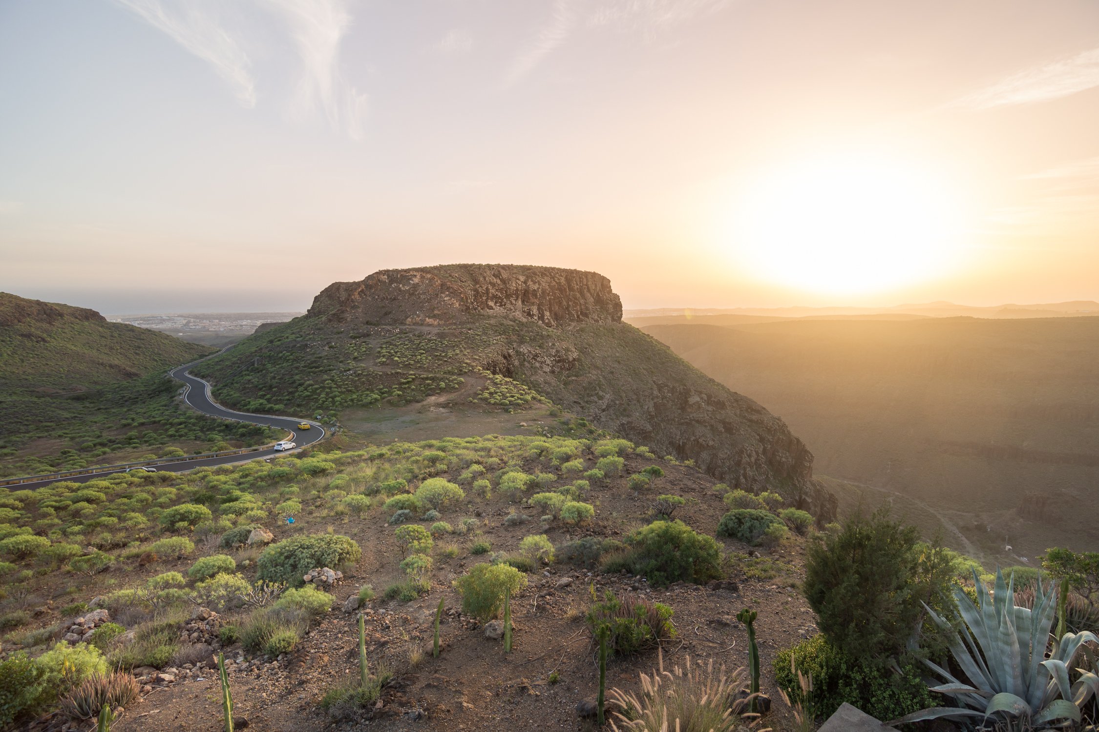 Ultracycling Trainings Einheit auf Gran Canaria. Das Foto zeigt eine atmemberaubende Landschaft die Lust aufs Radfahren macht