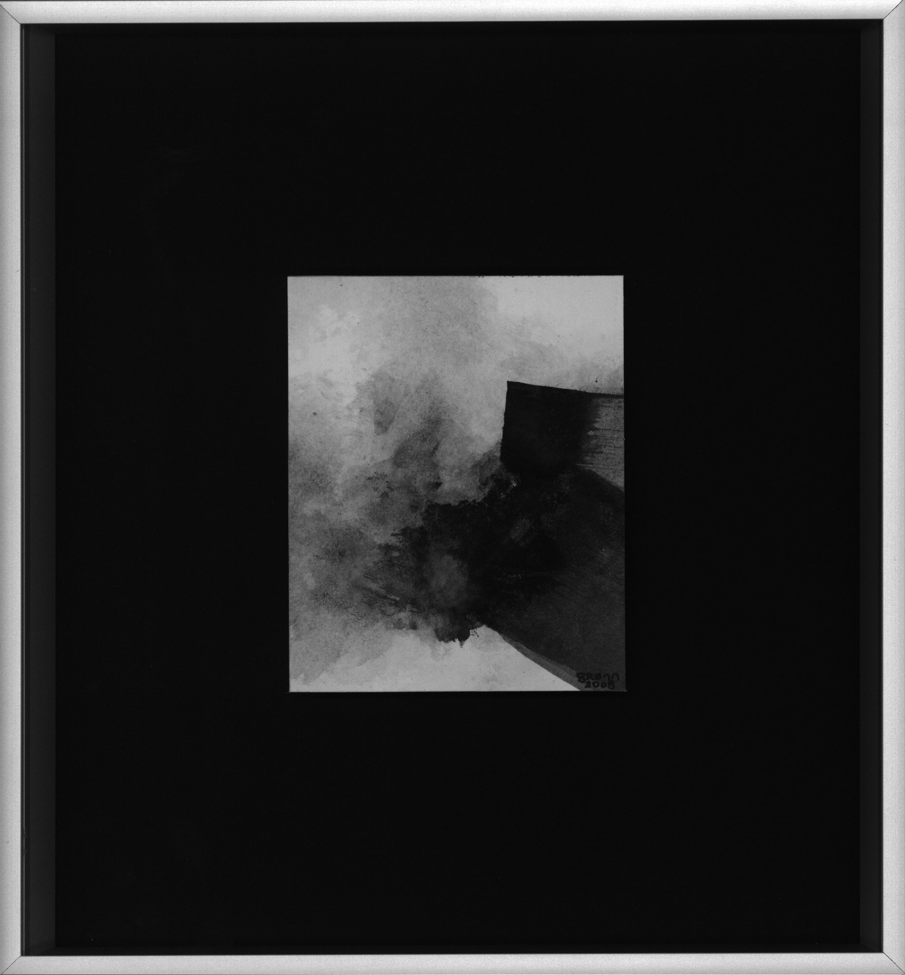 2008 Gronn 11x8 cm Blekk på papir