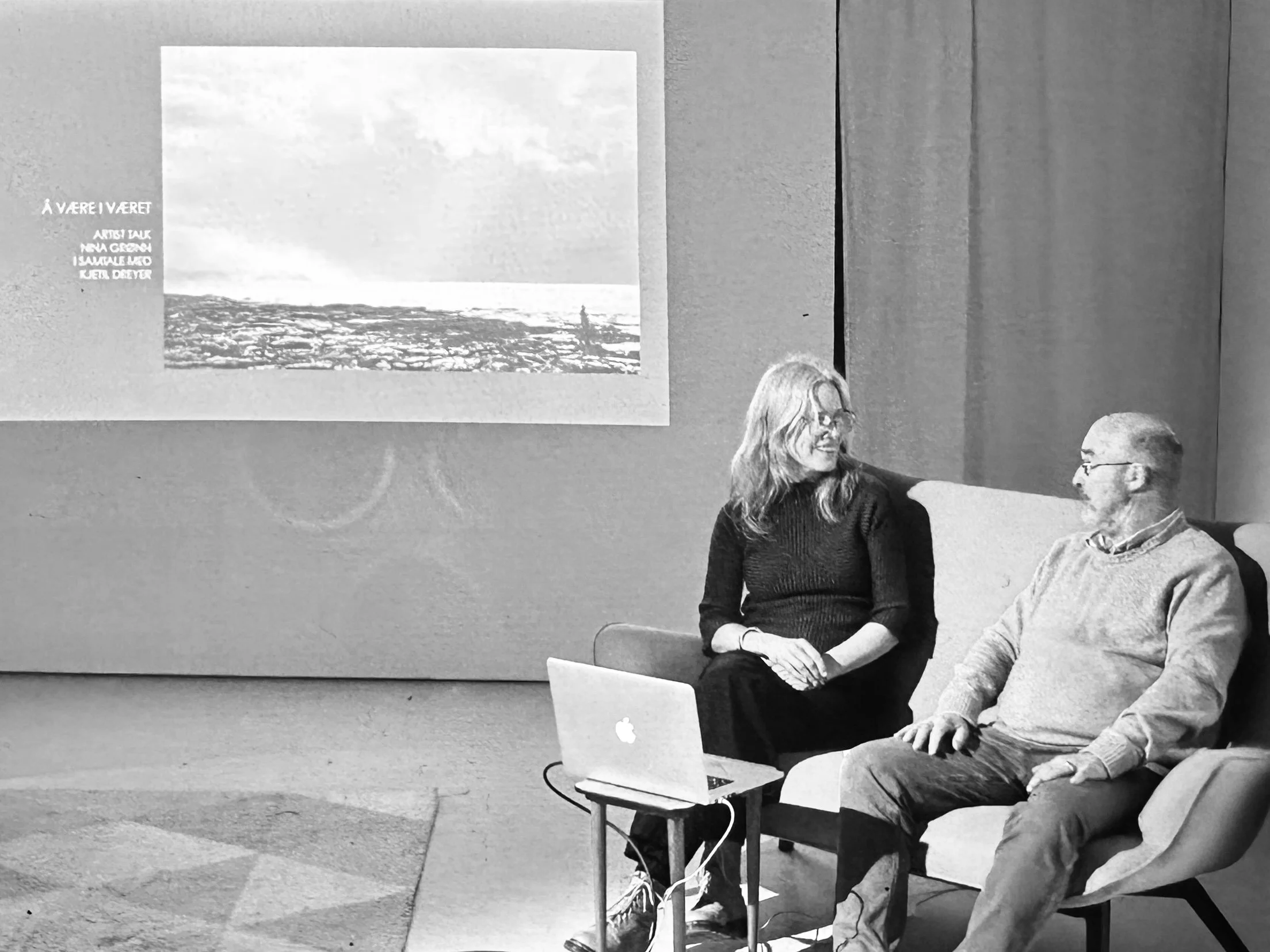 Artist Talk: Nina Gronn i samtale med Kjetil Dreyer Foto: Memoria