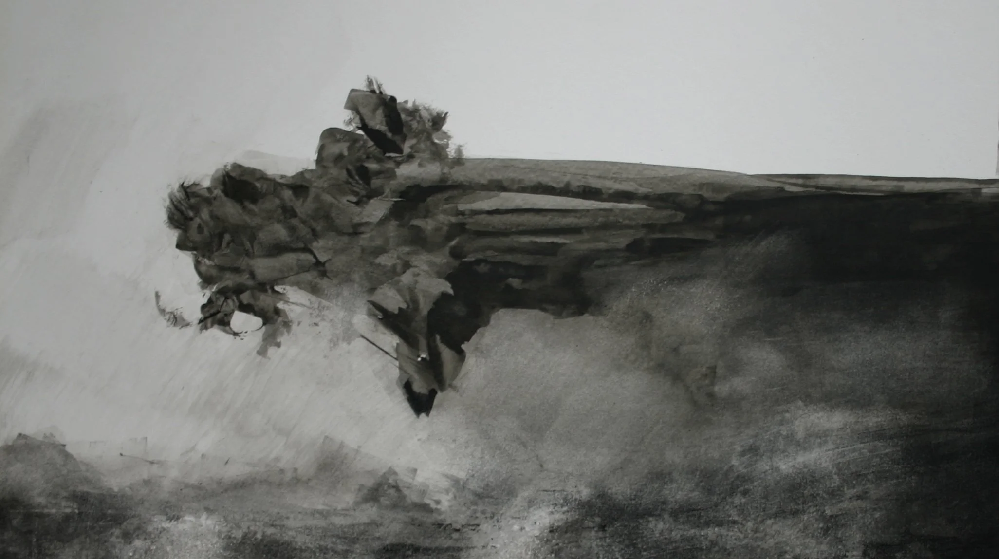 2007 Gronn 50x65 Blekk på kartong