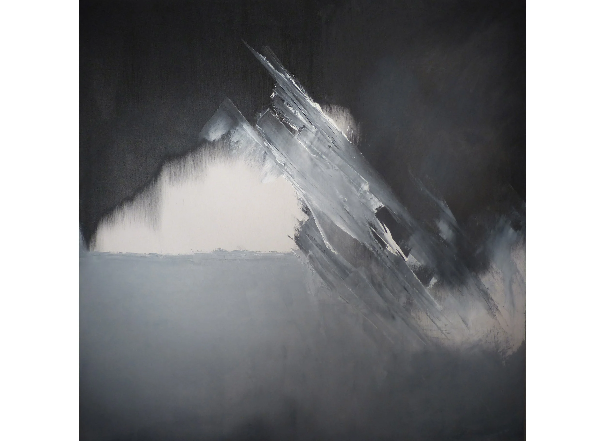 2016 Gronn 80x80 cm Akryl på treplate