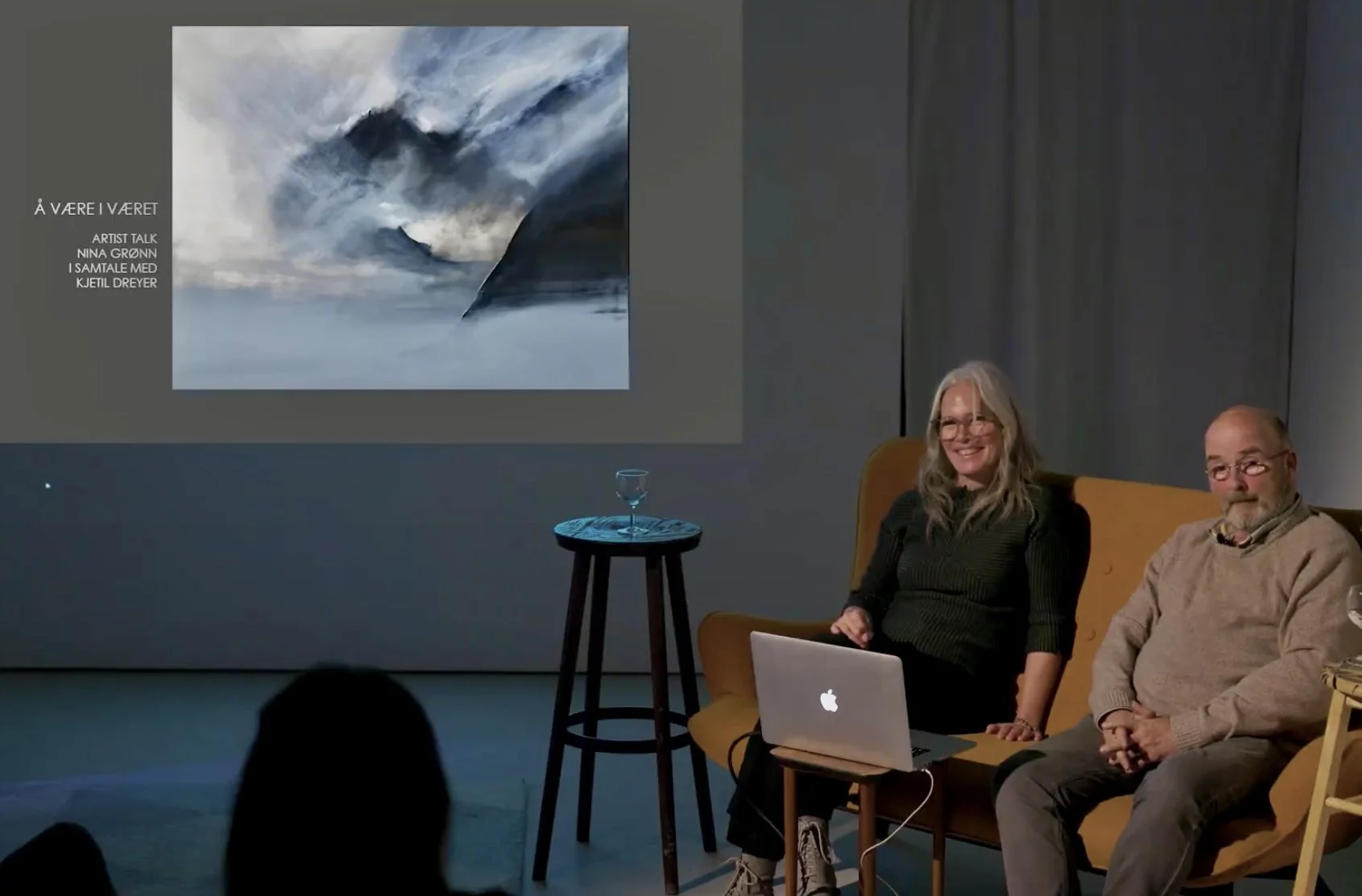 Artist Talk: Nina Gronn i samtale med Kjetil Dreyer Foto: Bent Erik Myrvoll