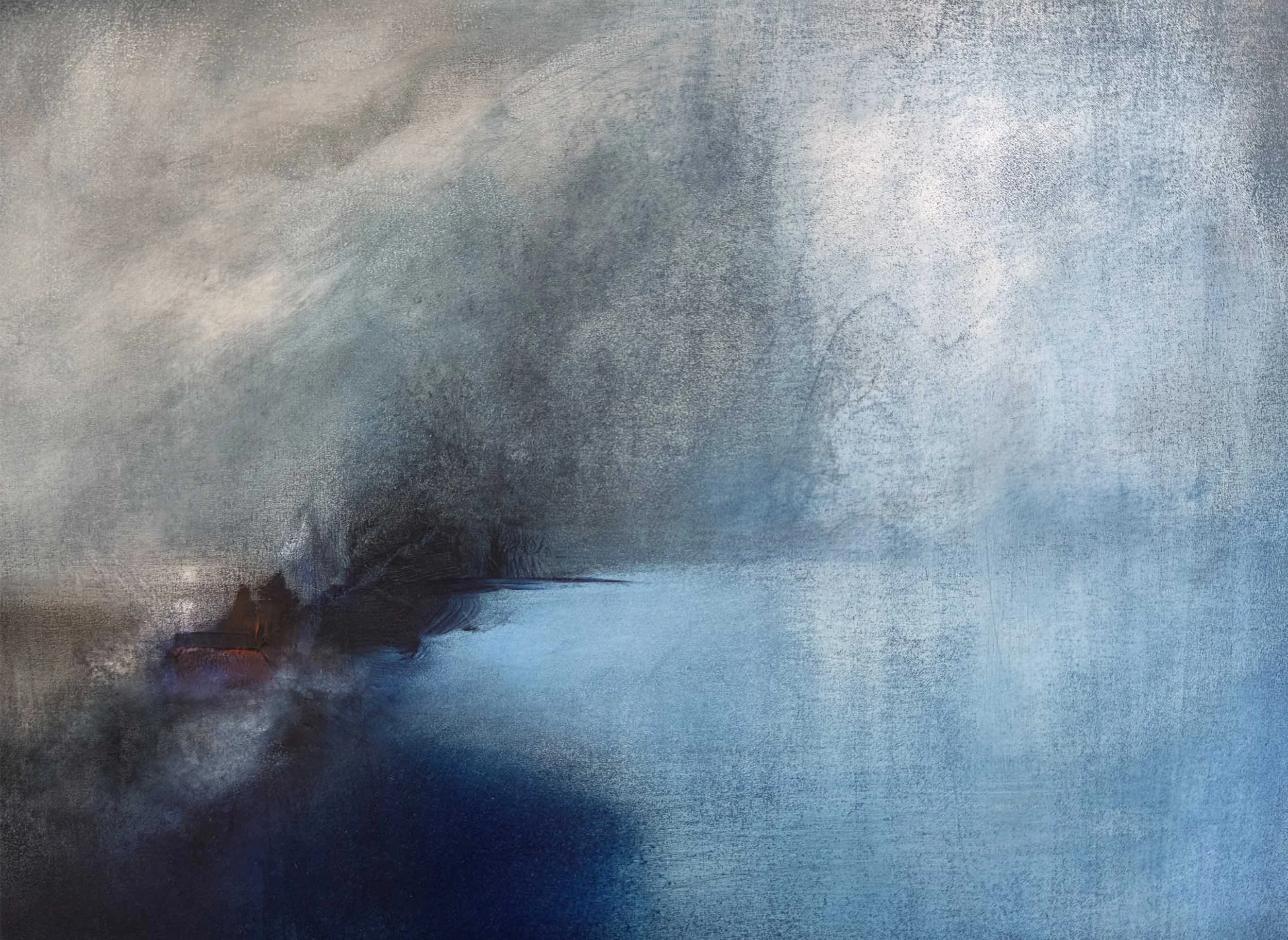 2025 Akryl/olje på treplate 25x34 cm NOK 9.500,-