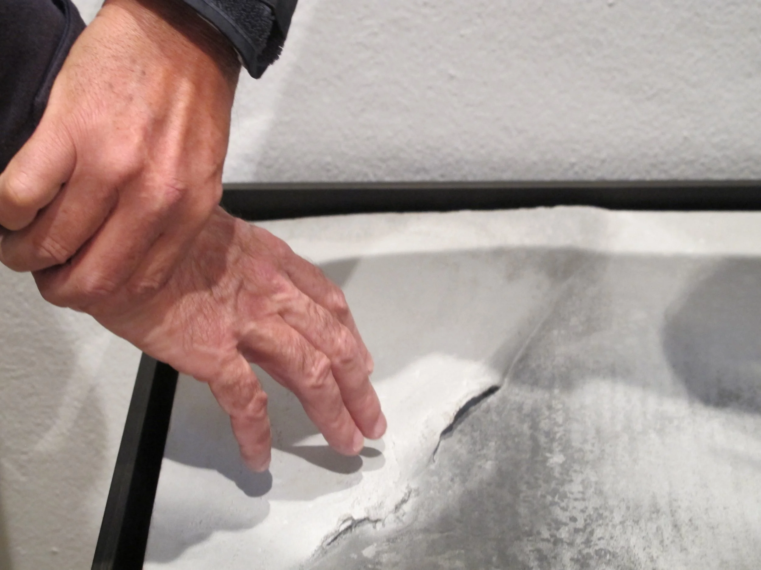 Taktil dialog med La Once, det Spanske Blindeforbundet, Museo Barjola, Gijón.  Foto: Fernándo González