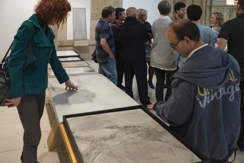 Taktil dialog med La Once, det Spanske Blindeforbundet, Museo Barjola, Gijón.  Foto: Fernándo González