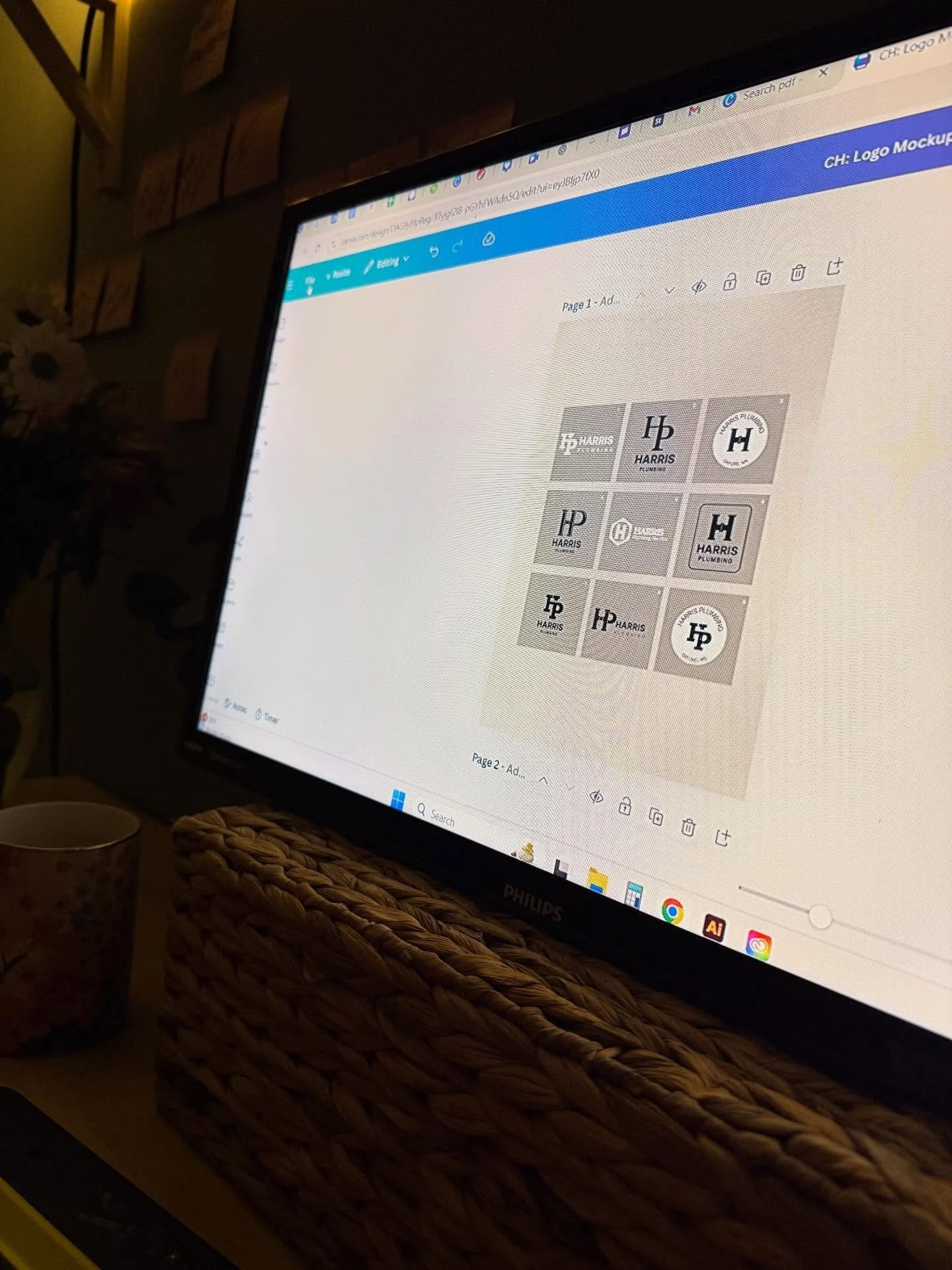 This last week has been so fun. 

A branding and website project that is SO close to being done. 💛🥹 Can&rsquo;t wait to show off their final logo and website when it&rsquo;s done! 

Very thankful for the businesses that let me partner with them and