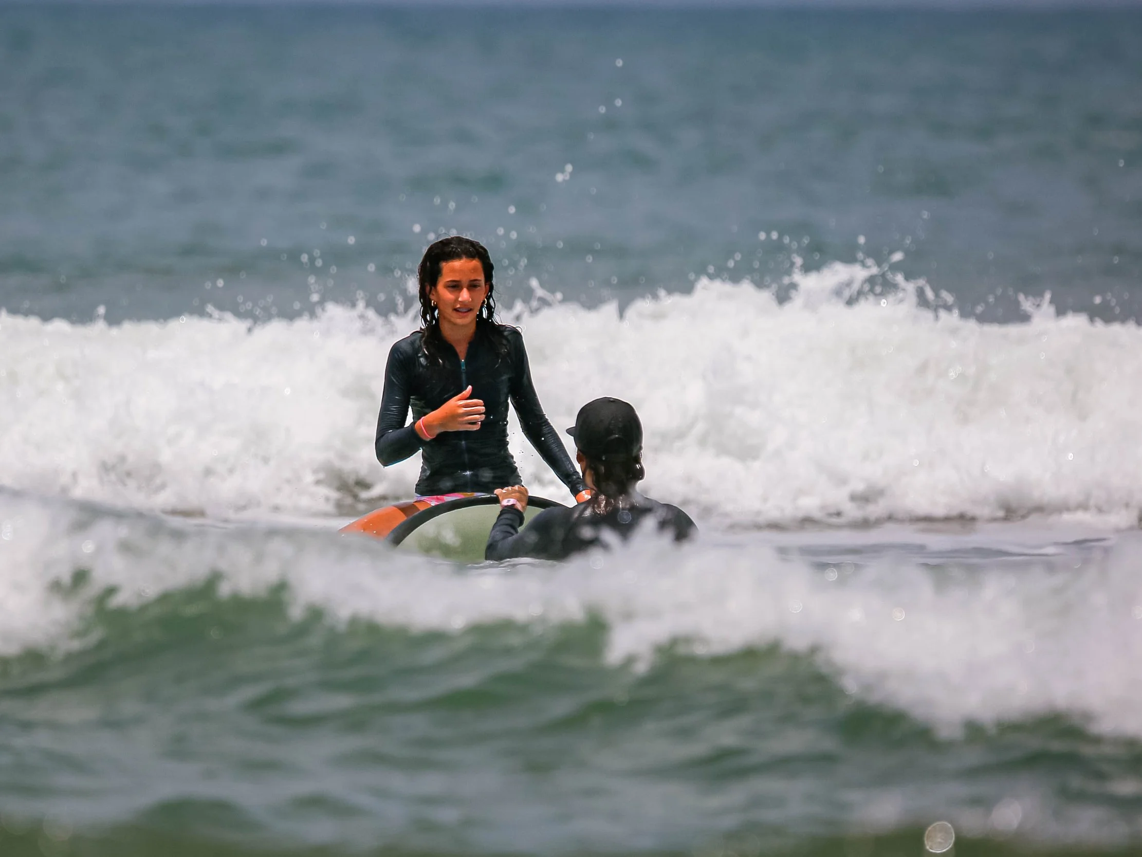 Direct coaching in the waves