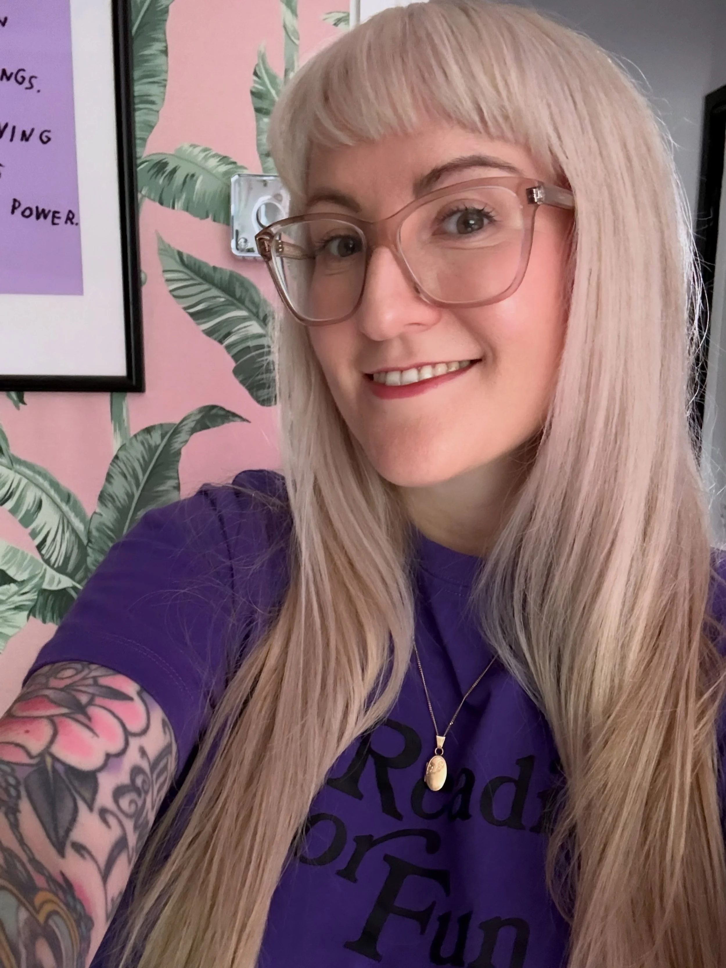 Sometimes, once you identify the thing you want to feel better about, the ideas and actions start flowing 

It&rsquo;s always cut the fringe back in right? 😆💖✨