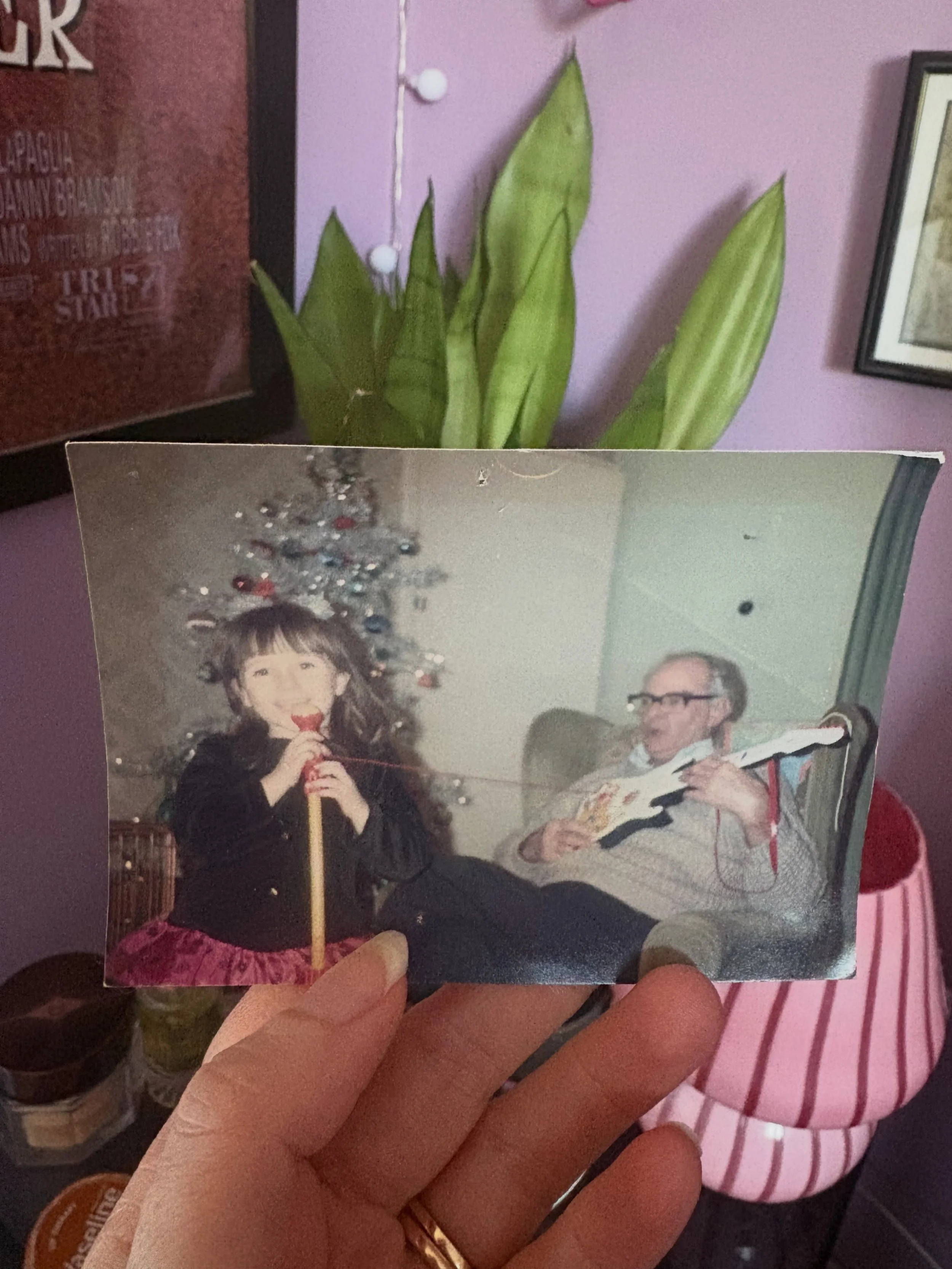 Do you remember what you wanted to be when you grew up?

In my 1999 diary I wrote my biggest wish was to be a pop star. This photo of me and my Grandad a few years before then showed that dream had been around for a while 😆

I didn&rsquo;t become a 
