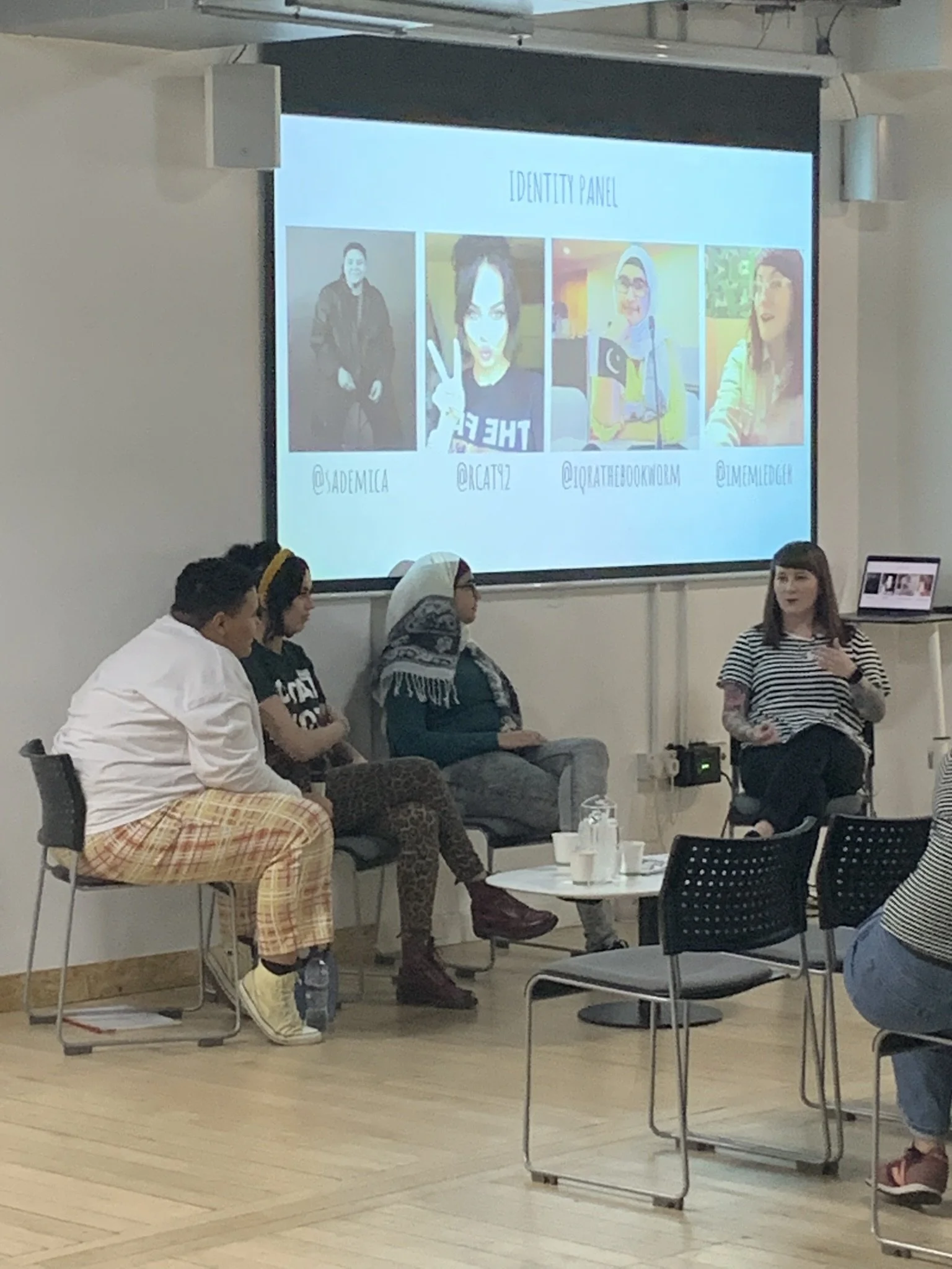 Em hosting a panel at Poor Lass LIVE! in Manchester