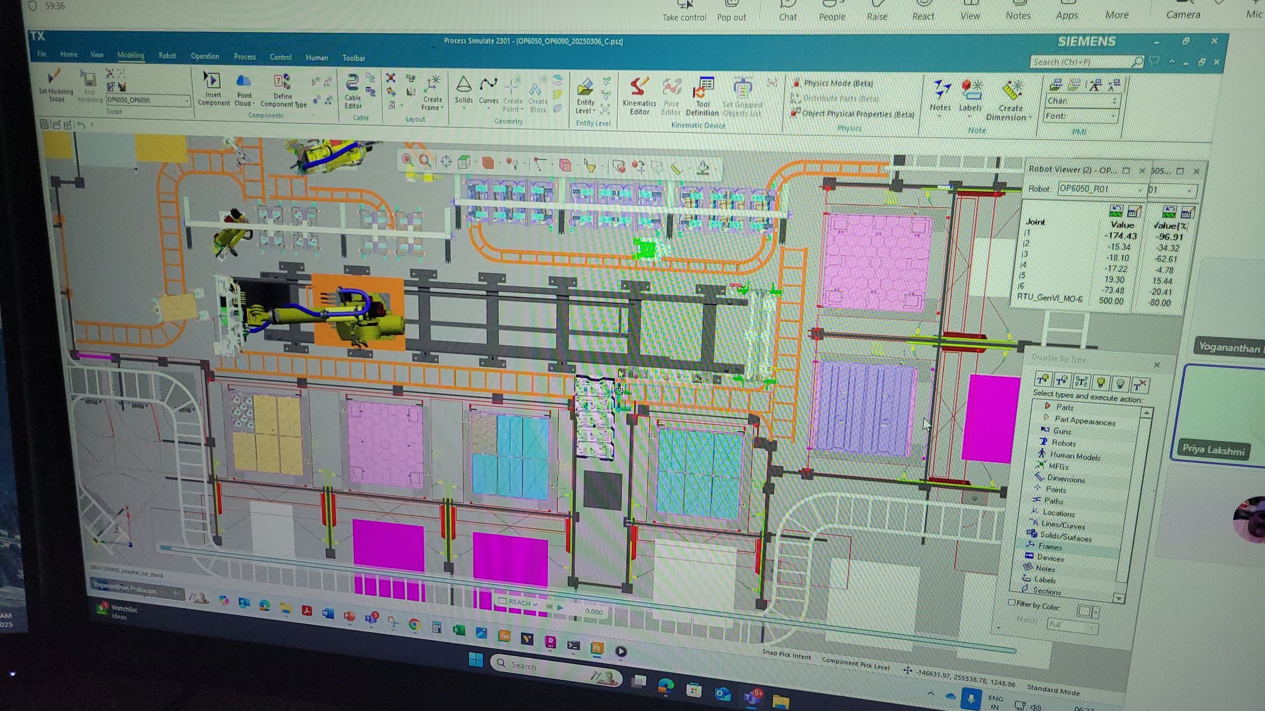 A detailed architectural floor plan of an office building, displaying various rooms including lounges, conference rooms, reception, collaboration spaces, lobby, restrooms, elevators, stairs, and open workspace area, with measurements and labels.