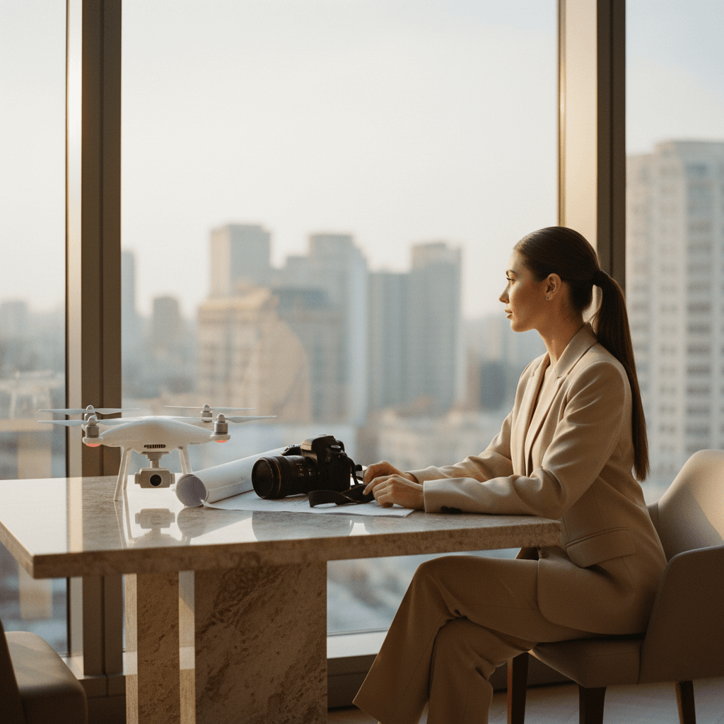 Professionelle Immobilienpräsentation mit Drohnenaufnahmen und VR-Touren für hochwertiges Marketing – By Birnstiel