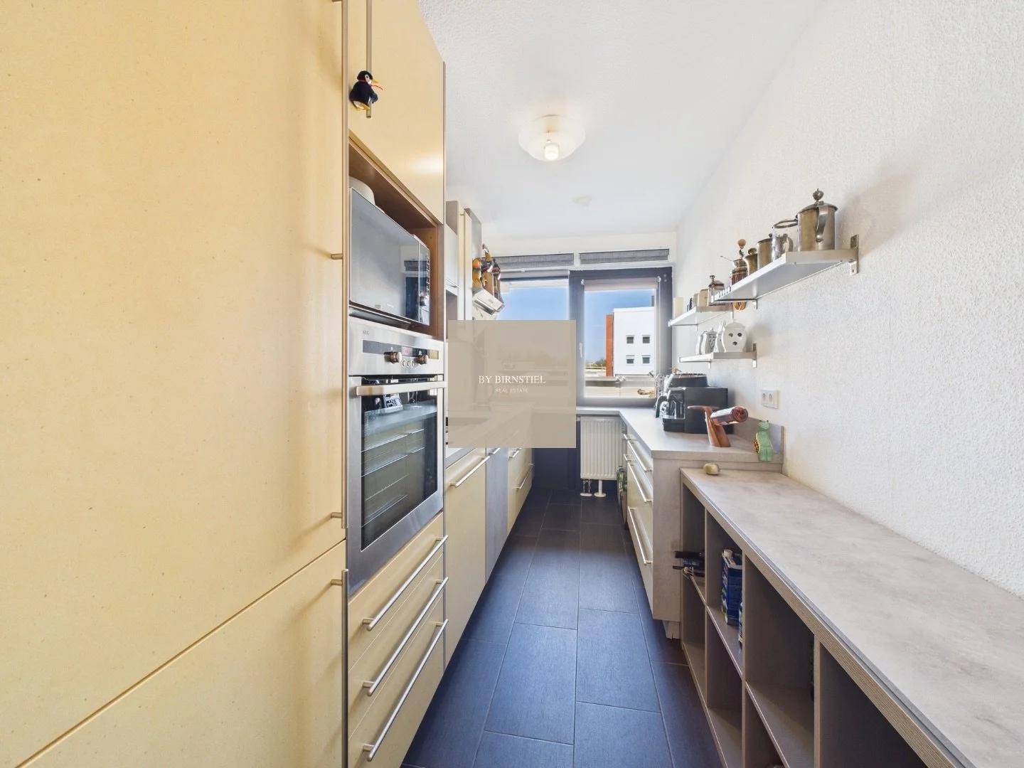 Moderne Einbauküche mit AEG-Elektrogeräten in Saarlouis.