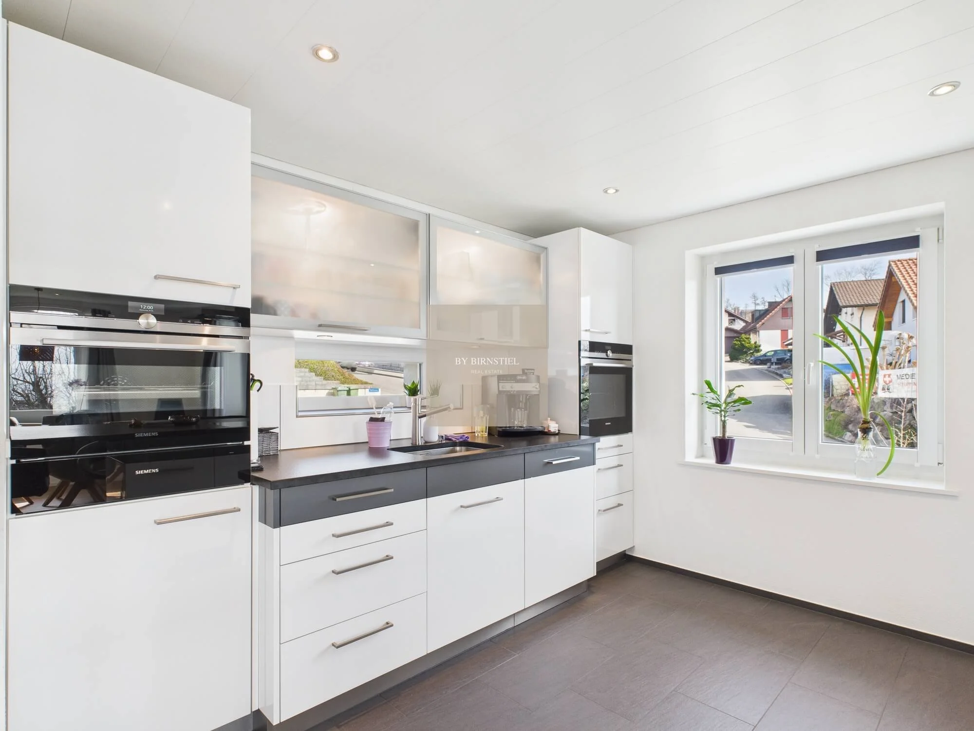 Ansicht Küche Steamer & Ofen Siemens Einfamilienhaus Zetzwil