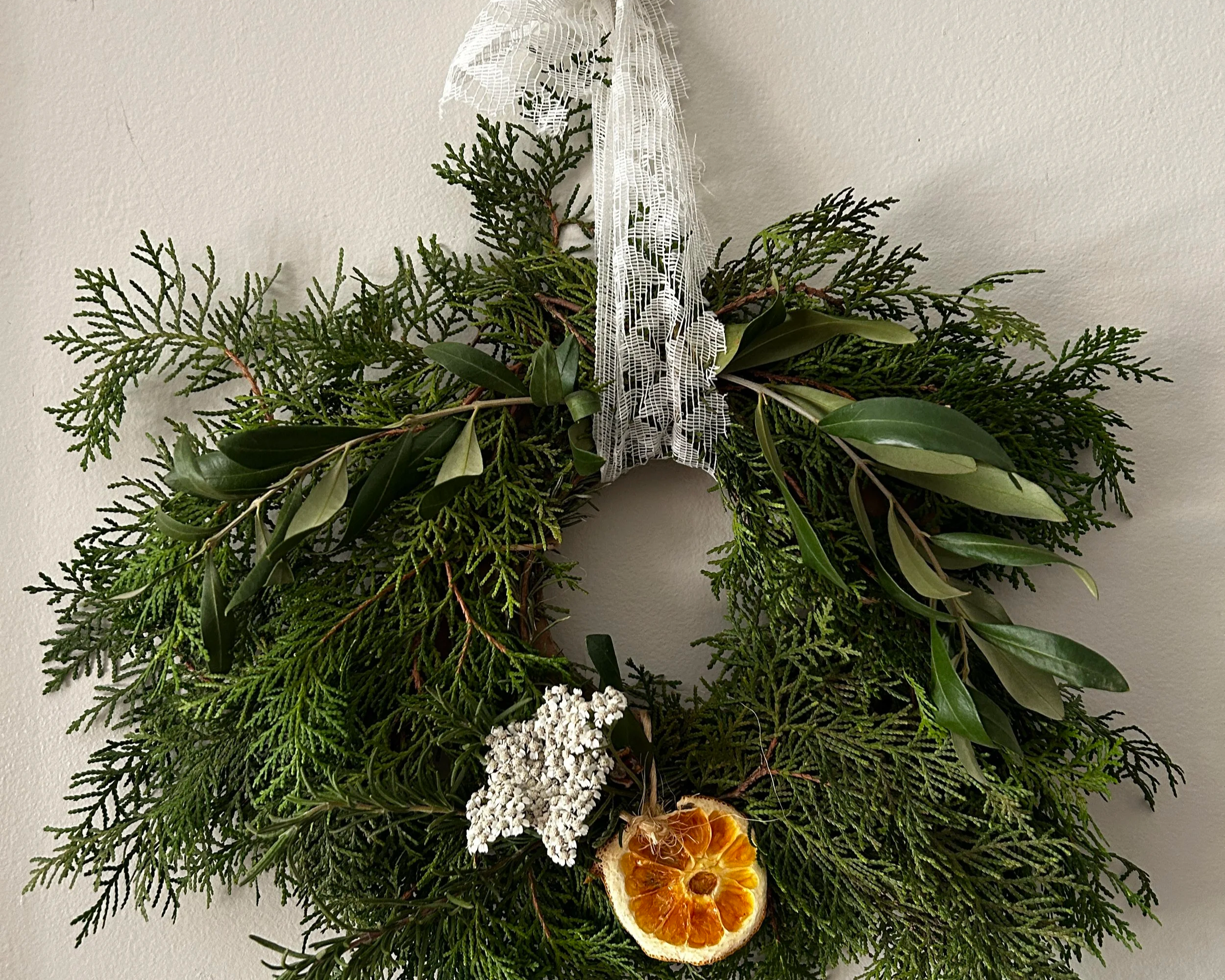 Winter Herb Wreaths