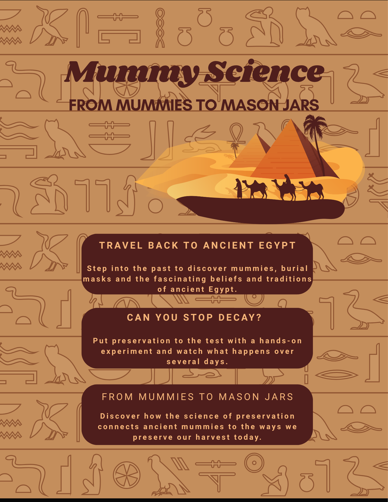 Mummy Science: From Mummies to Mason Jars l Oct. 9th
