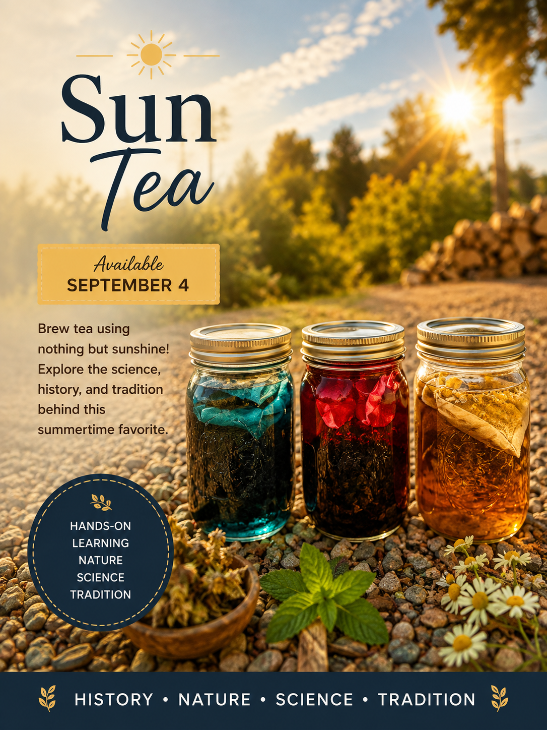 Sun Tea & Sips Kit Friday Sept 4th (Charter Funds)