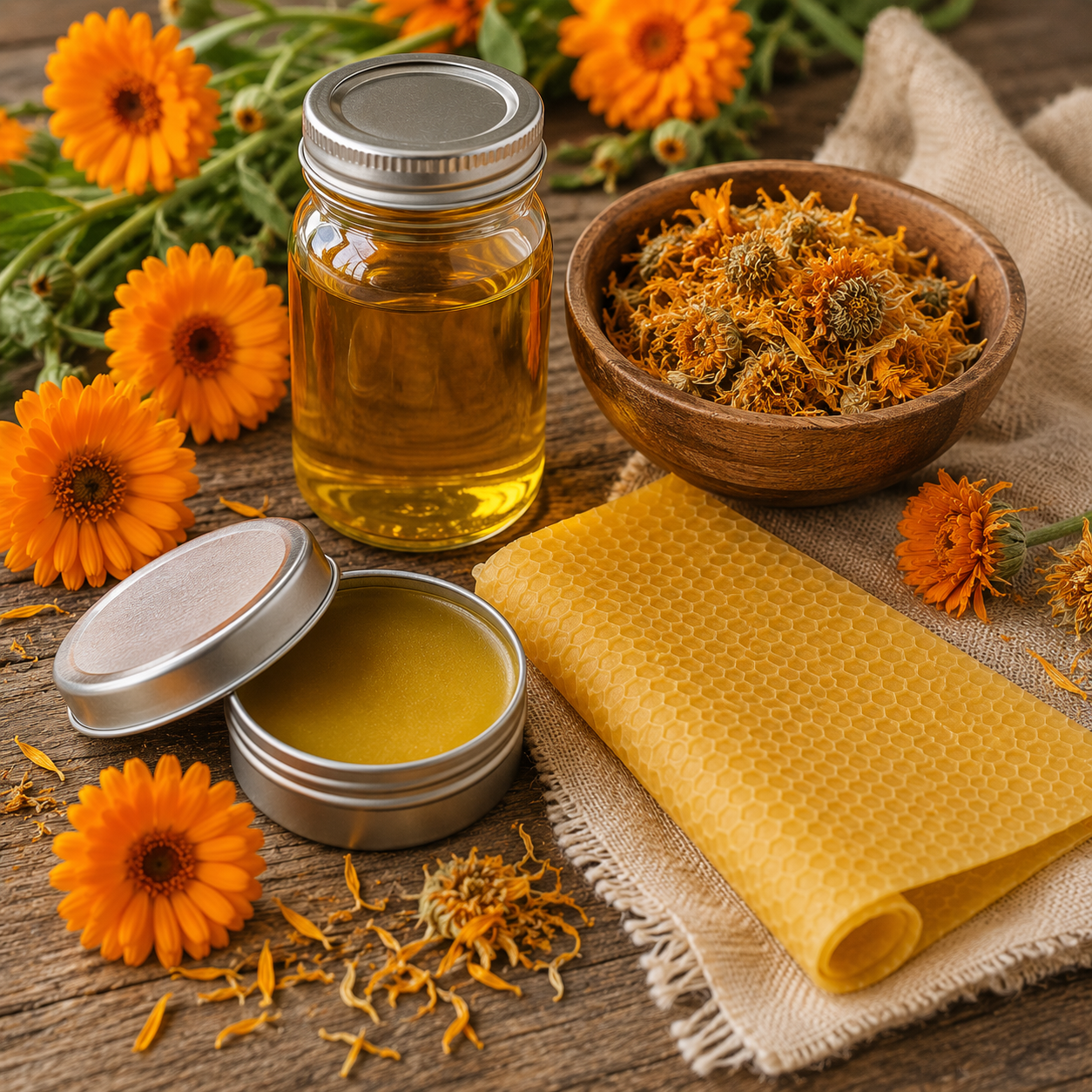TAKE HOME KIT Nature's First Aid: Calendula Salve Pickup 8/27