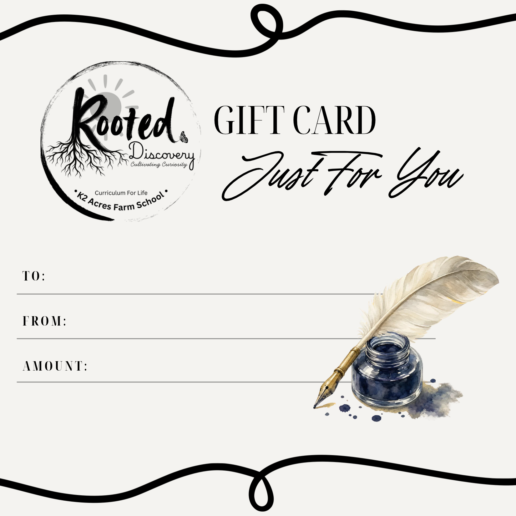 Let Curiosity Grow: A K2 Acres Gift Card