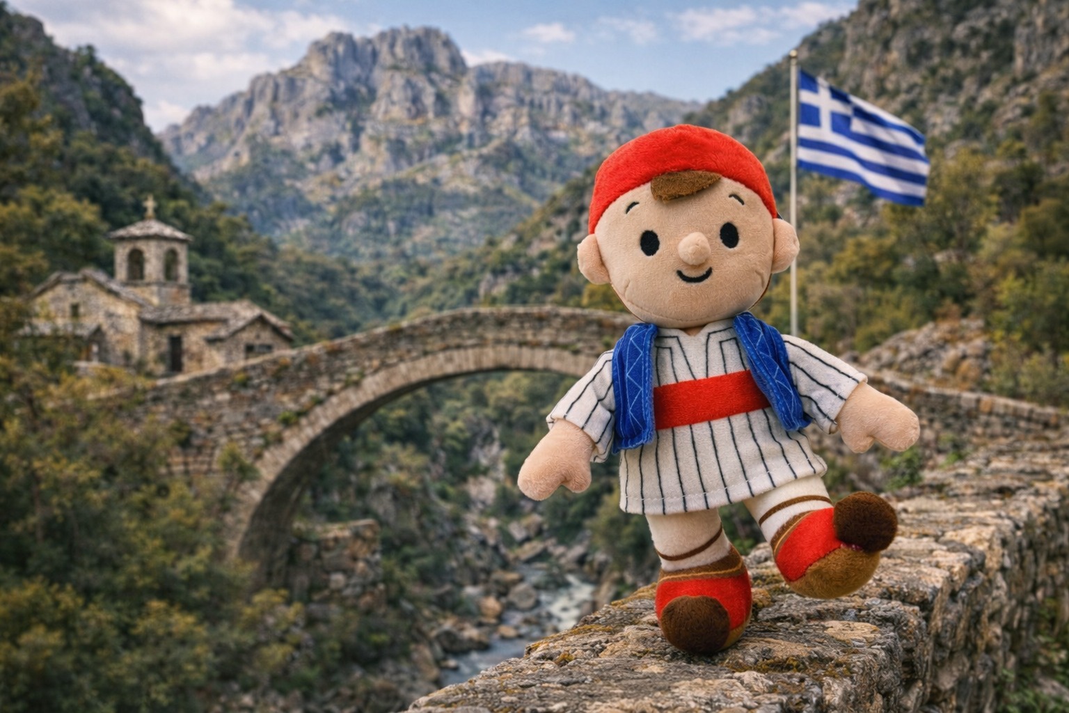 Doll in Τσολιάς costume