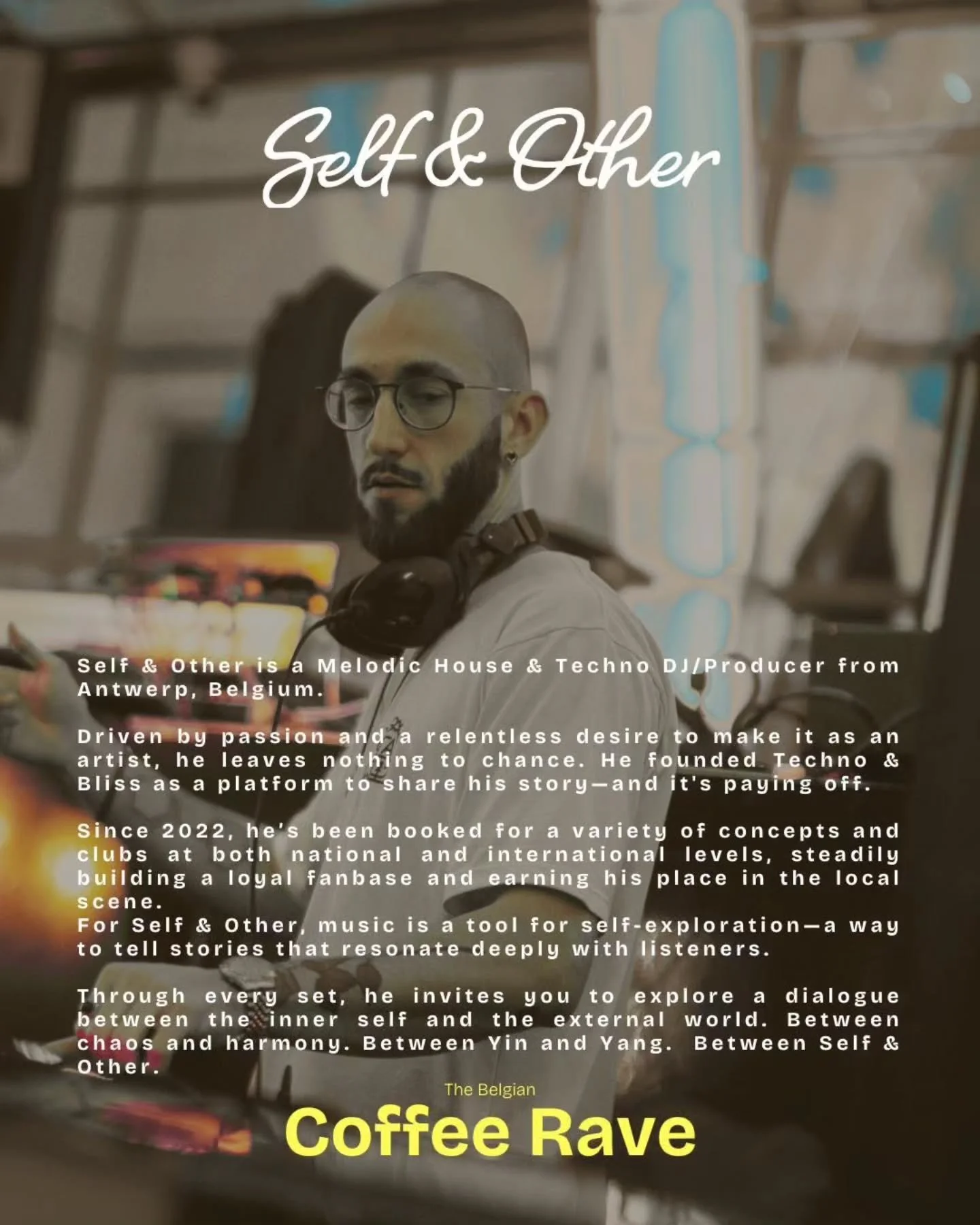 Artist Announcement ✨️
@selfandotherofficial defines his genre as "Uplifting Underground", ranging from Organic, Afro, Progressive to Melodic. He's shared the decks with the likes of Joseph Capriati, Booka Shade, Mosoo, Hollt, and many oth