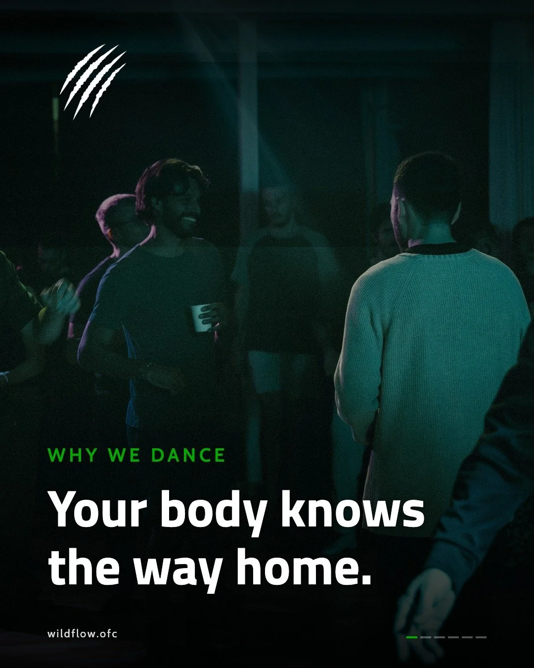 Your body knows the way home.

Most days we live in our heads. Planning, scrolling, holding it all together.

Then a beat comes in. Slow at first. And the body starts to answer before the mind has decided anything.

That's why the music at Wildflow s