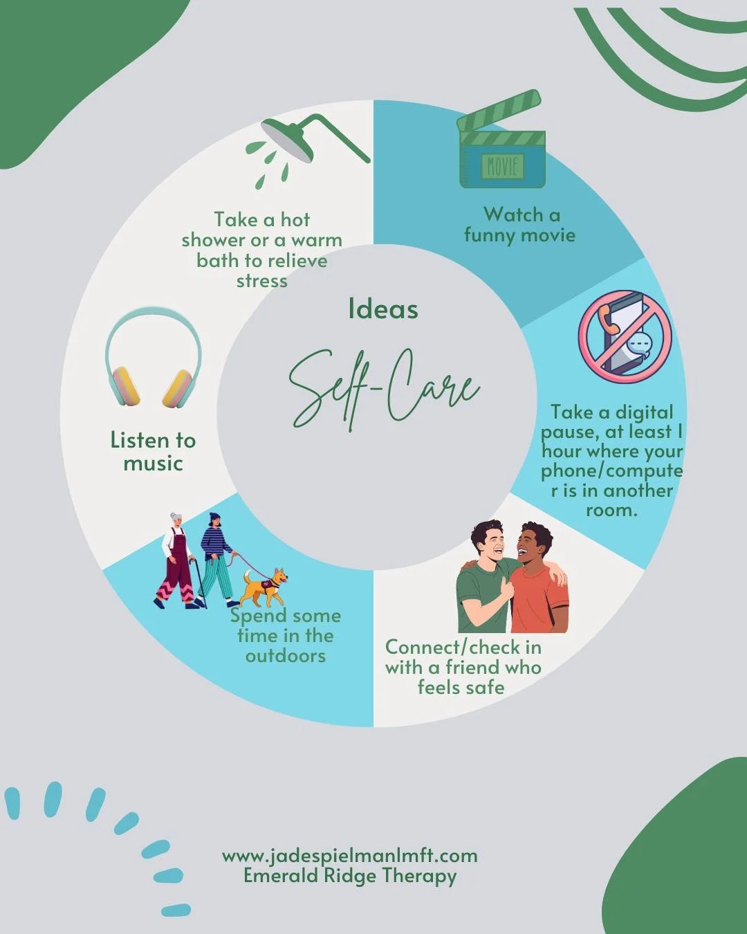 This time of year can stir up old emotions, new pressures, and everything in between.  Prioritizing self-care help create space for grounding, compassion, and steadiness in the midst of the holiday rush. 
As a reminder this holiday season: You're all