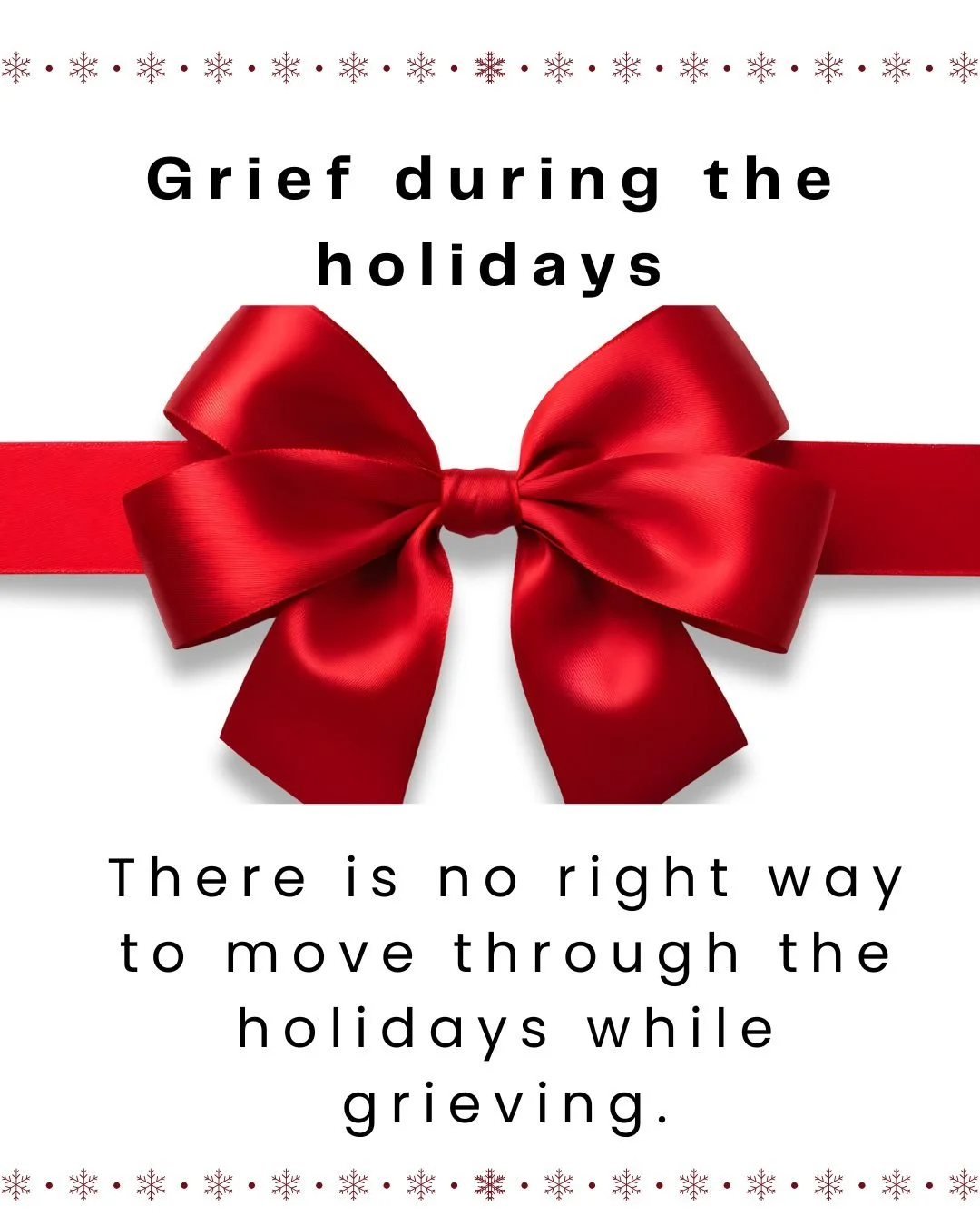Grief can feel heavier during the holidays.
When the world feels louder, brighter, and more focused on celebration, loss can feel even more present.

Whether you&rsquo;re grieving a loved one, a pregnancy or baby, infertility, a relationship, or a ve