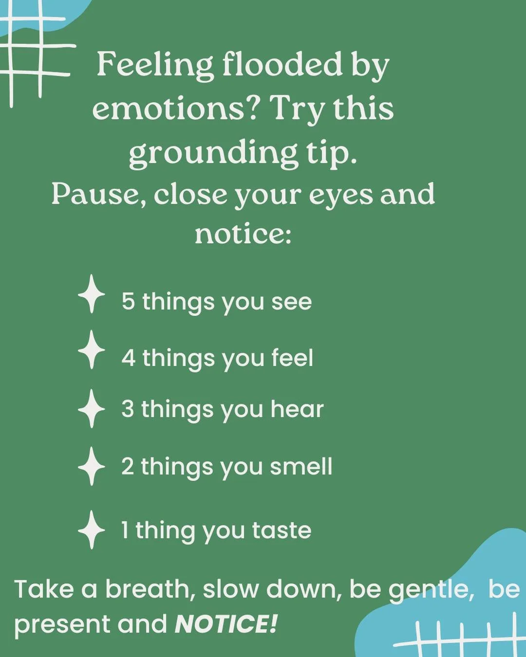 Feeling flooded by emotions? Practice this anytime you need to find "your calm".