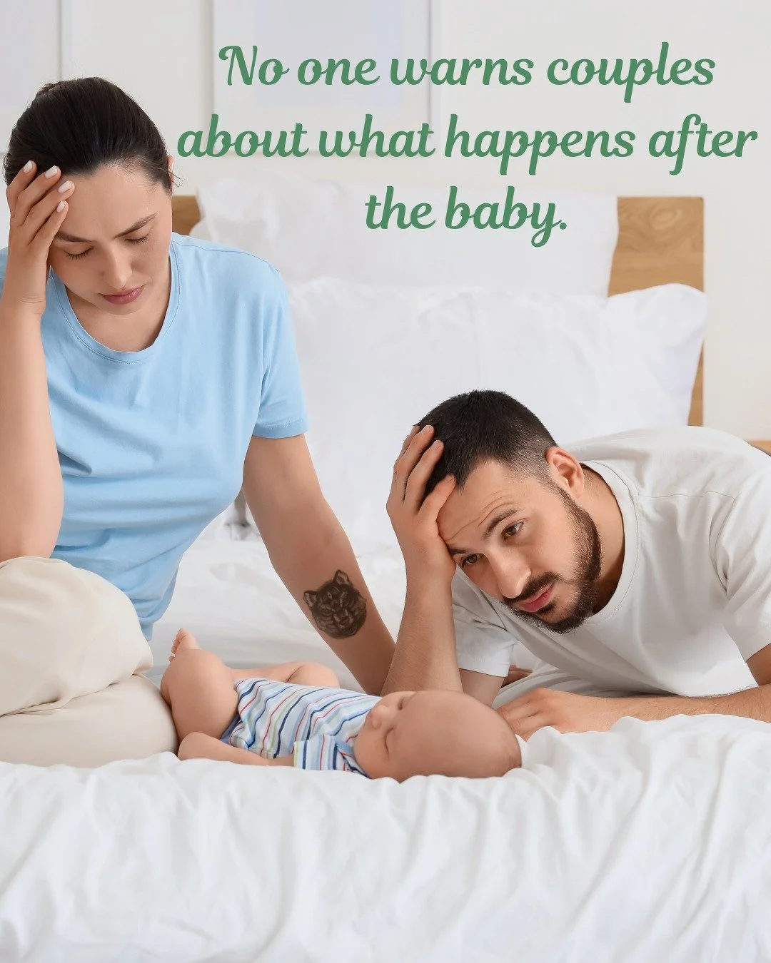 Everyone prepares you for labor.
No one prepares you for 2am resentment.

The first 90 days after baby are the most vulnerable window for couples.

Not because you&rsquo;re incompatible.
But because sleep deprivation, hormones and identity shifts all