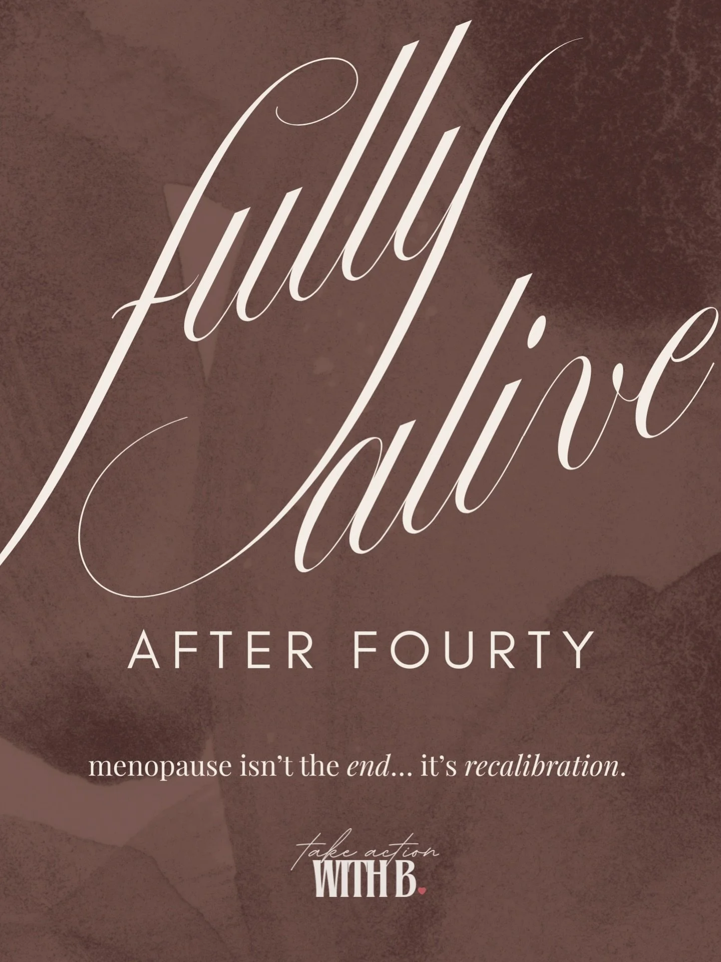 Life after forty looks different&hellip; and that&rsquo;s the point.

Your body is changing. 
Your needs are changing. 
Your standards are changing.

This isn&rsquo;t the end of anything&hellip; 
it&rsquo;s the moment you stop abandoning yourself 
an
