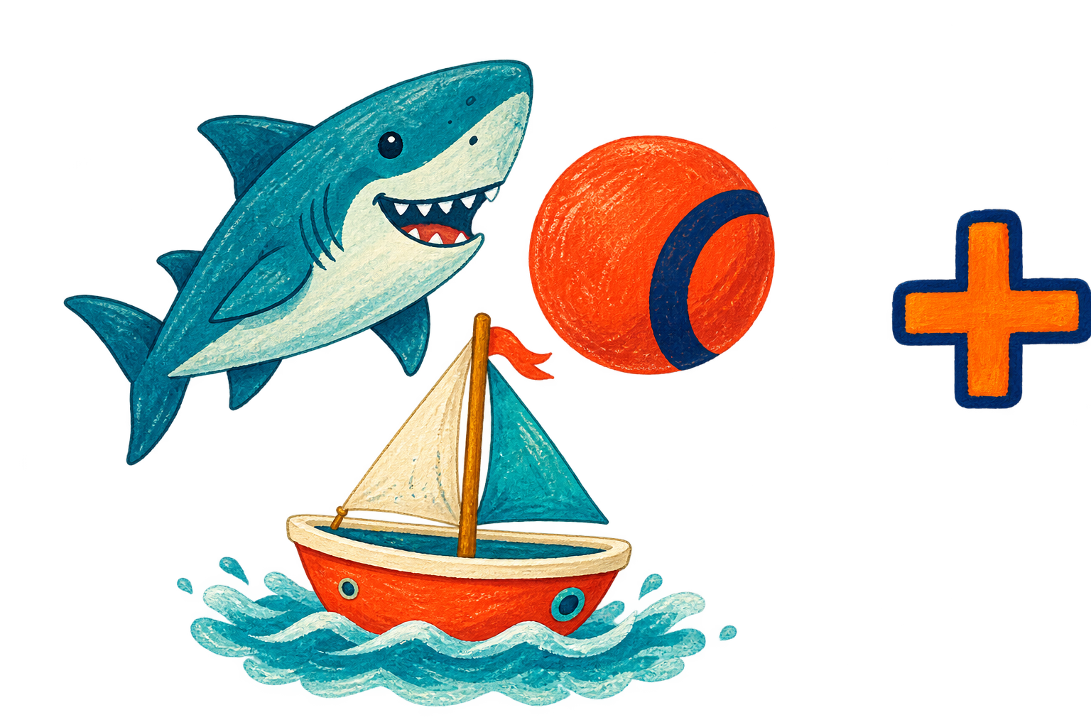 A shark, basketball and sailboat—the child’s three favourite things—combined to inspire one custom storybook.