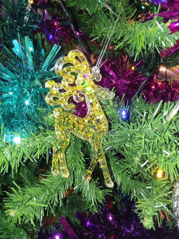 Gold or Silver Glitter Hanging Reindeer Tree Decoration Handmade - Etsy UK (1).jpeg
