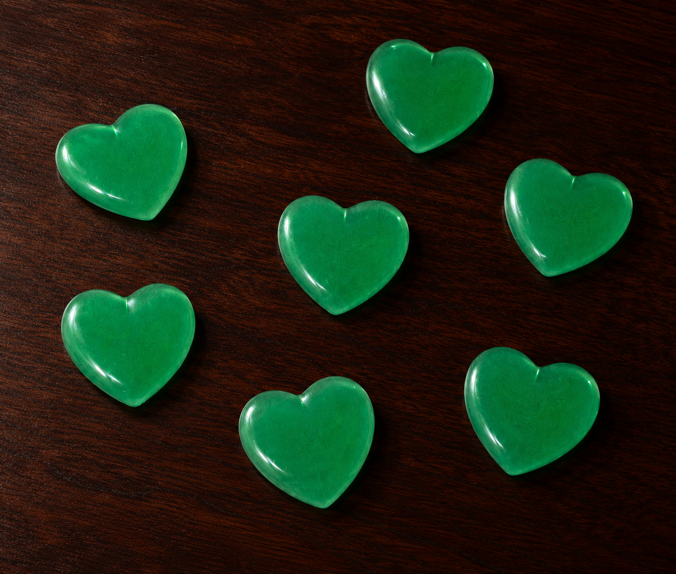 Generated image: Glassy hearts on warm wood.png
