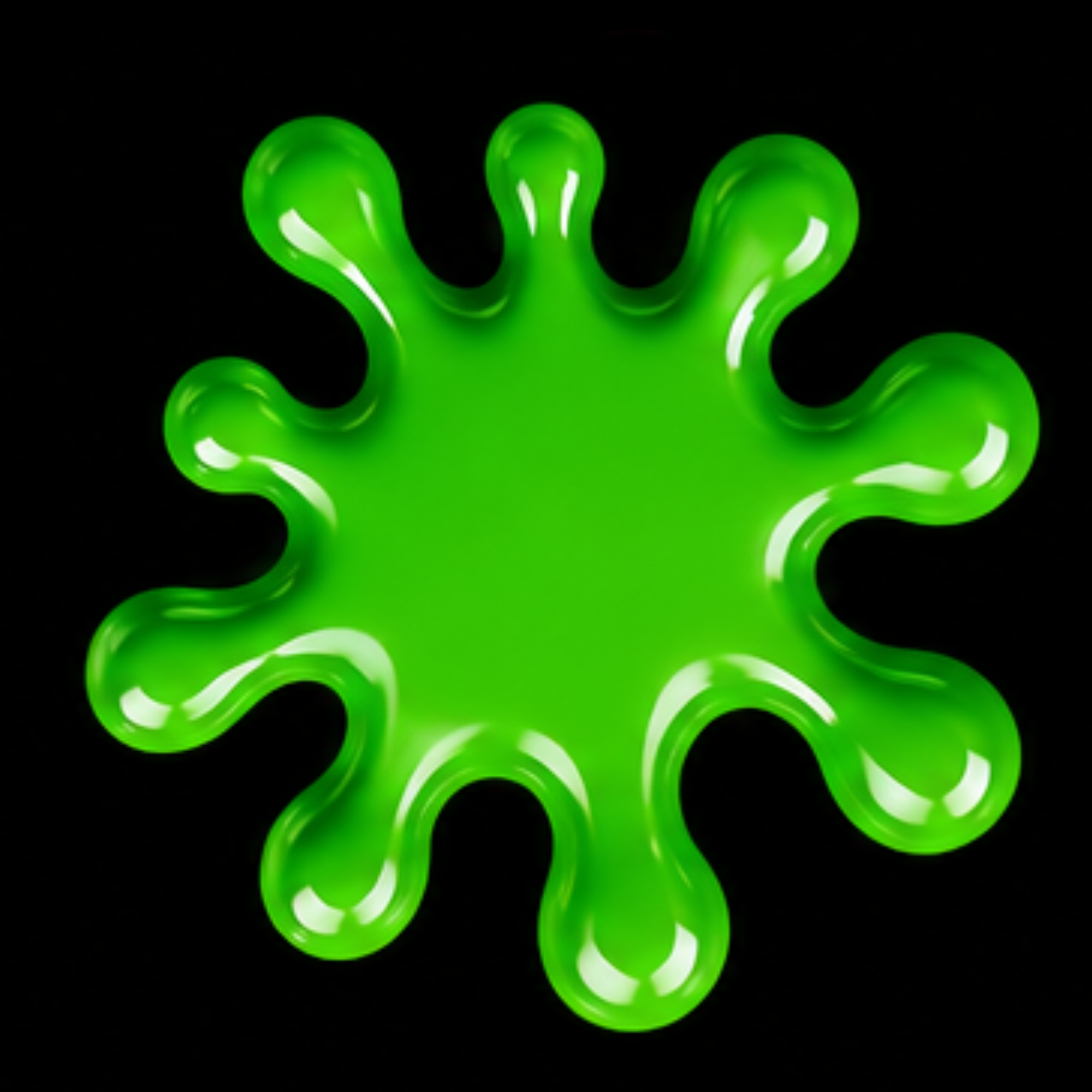 opaque shiny green