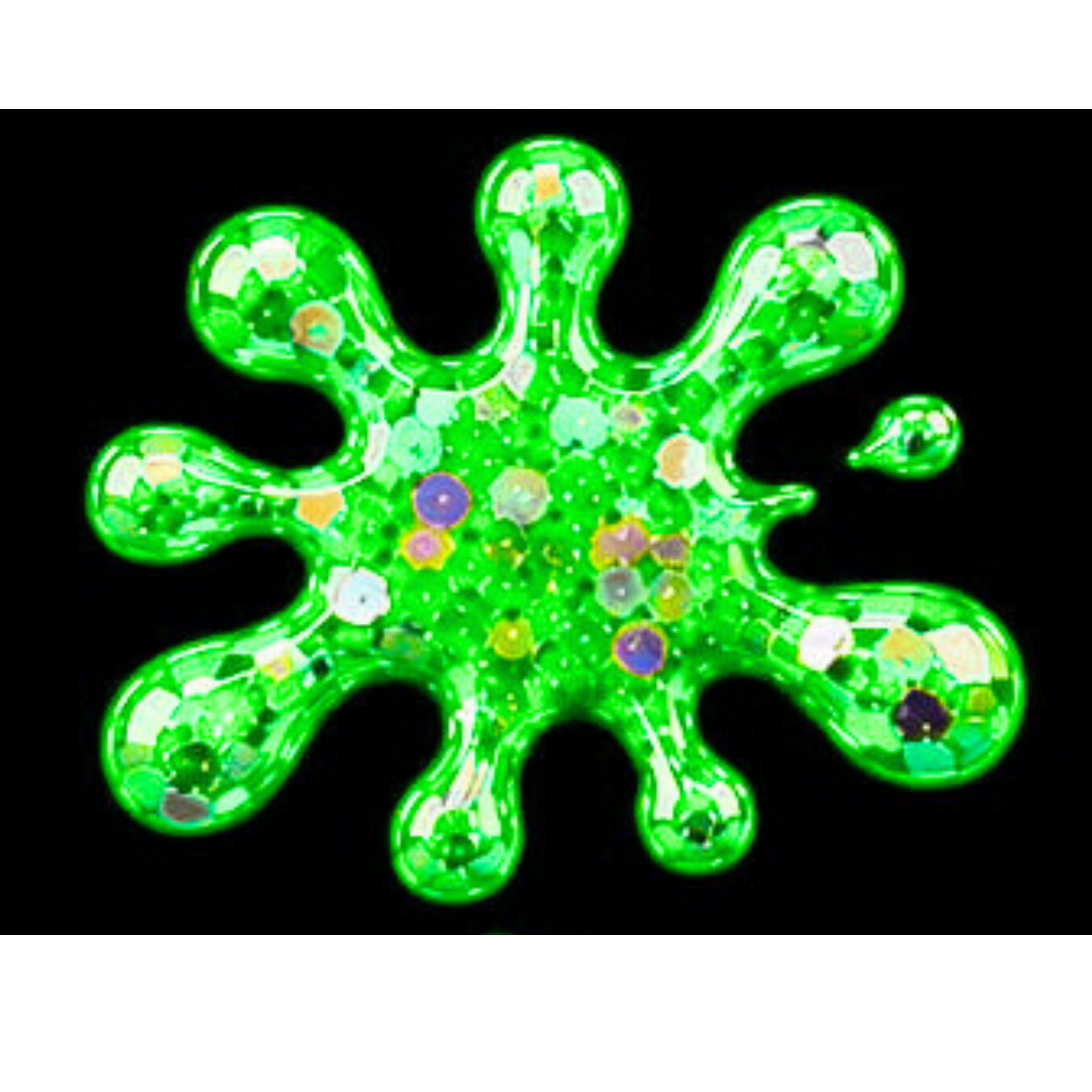 lime green glitter