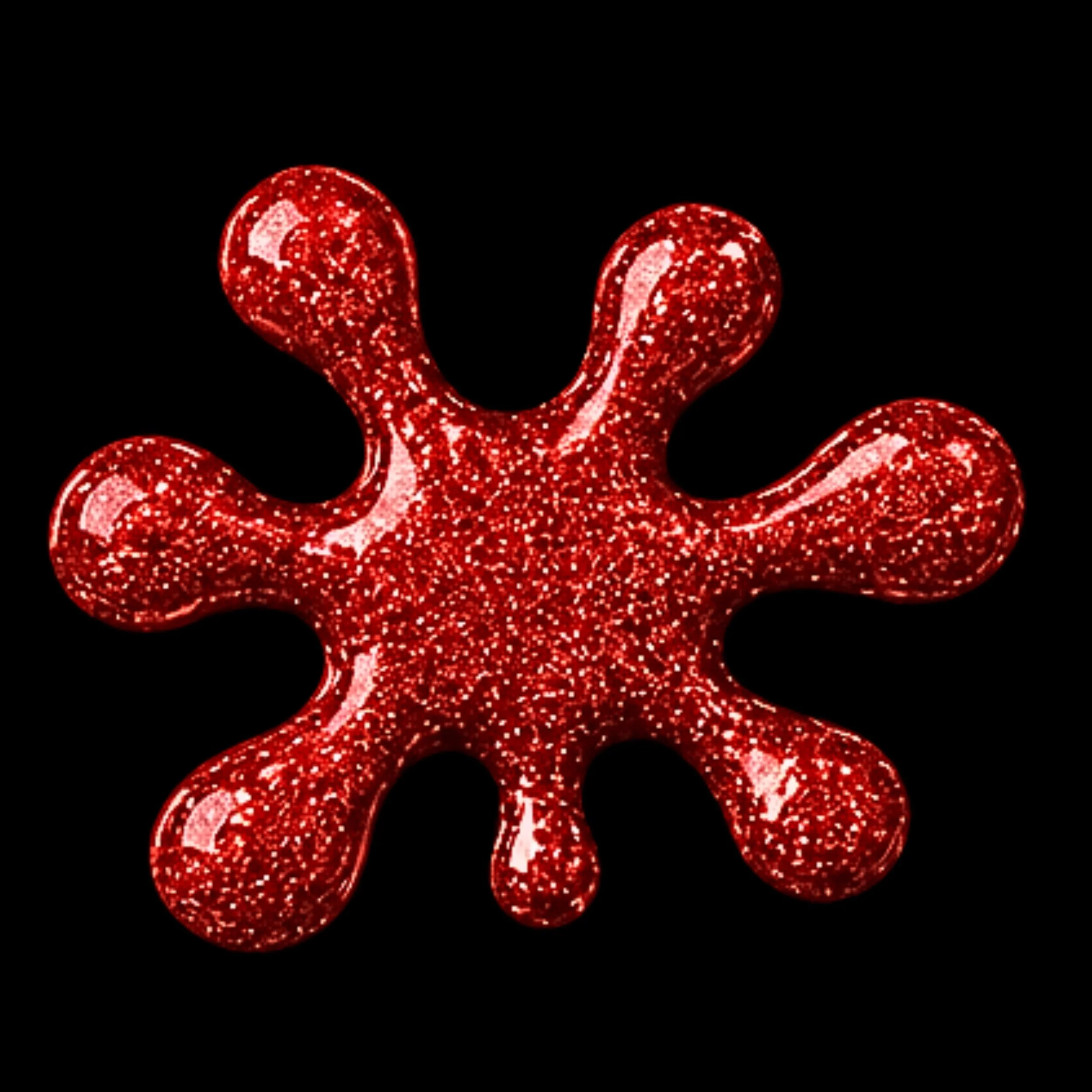 fine red metallic glitter
